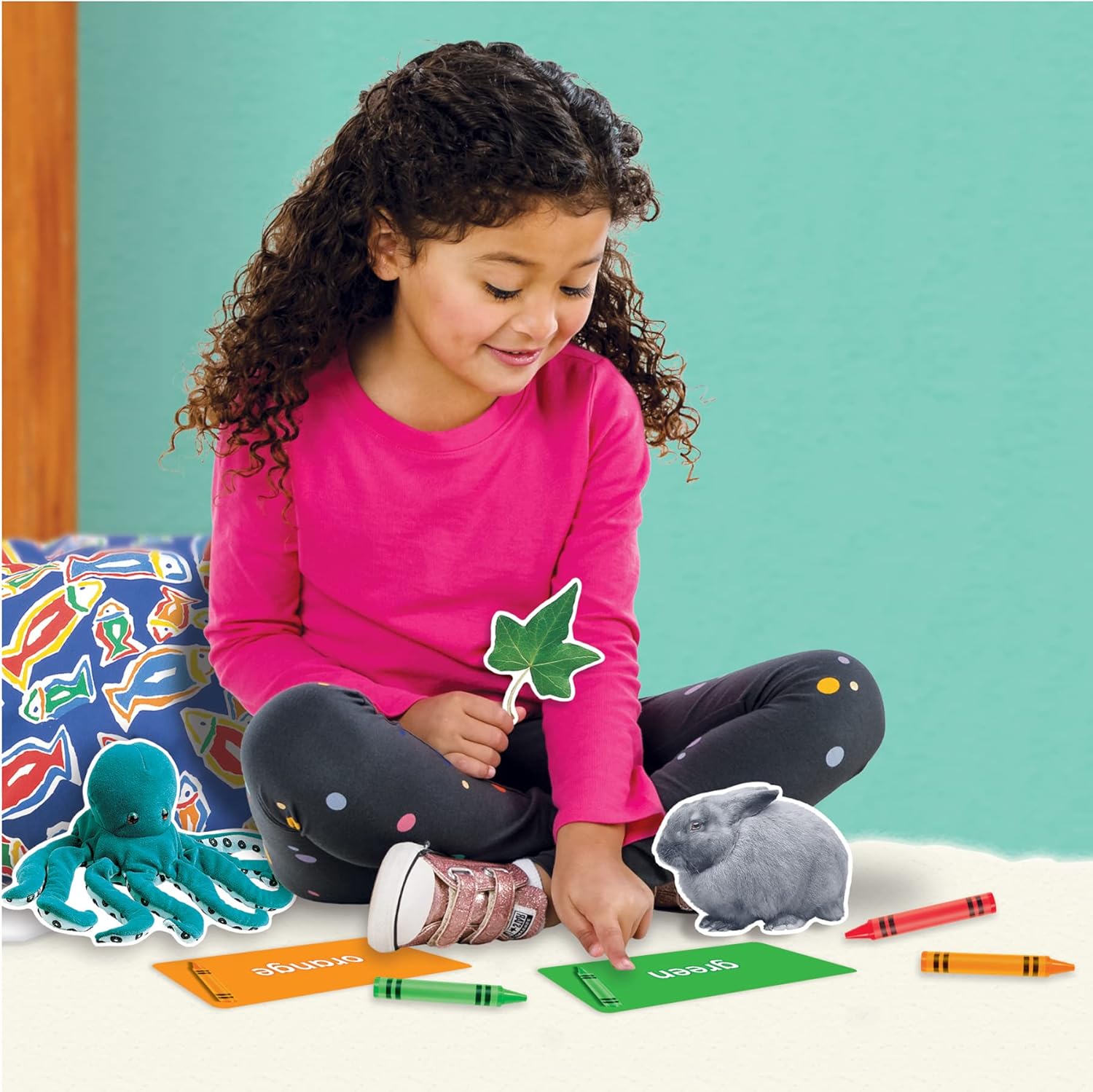 Colors All Around Us Learning Set, por TREND enterprises, Inc., Juego de aprendizaje de borrado en seco, edades 4-8