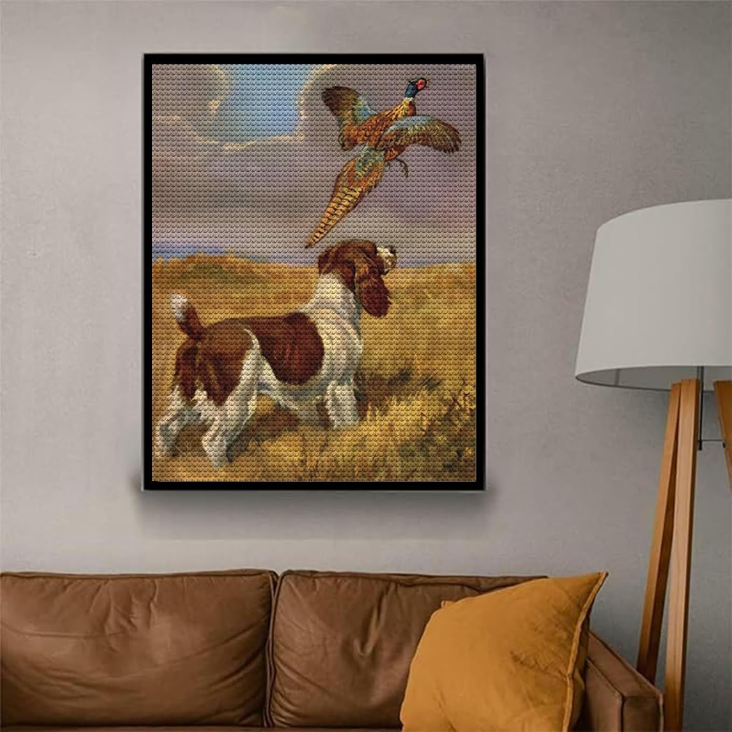 Kits de pintura de diamantes 5D para adultos, Springer Spaniel inglés, pintura de diamantes, lindo cachorro de perro, arte completo, manualidades de