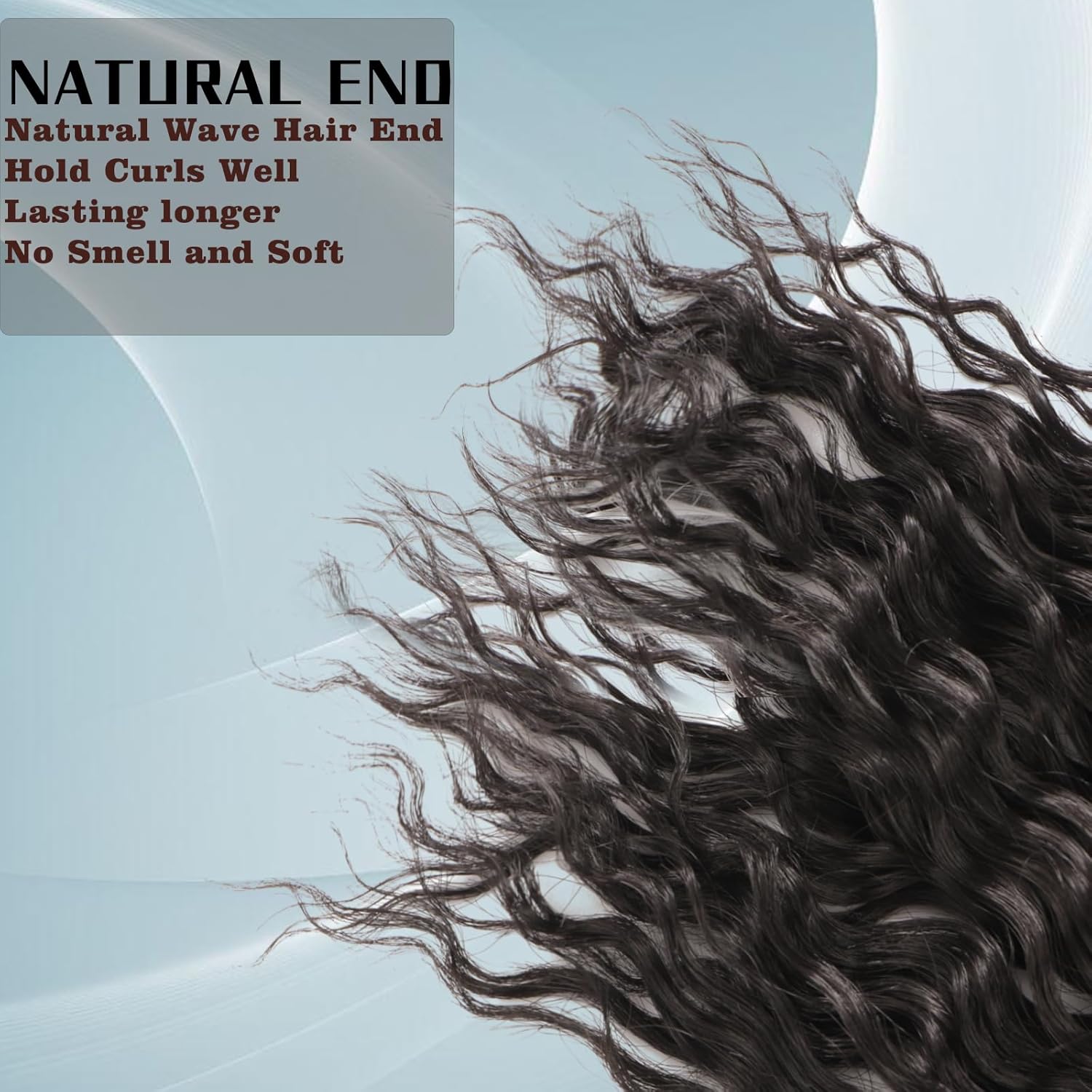 Cabello de ganchillo Ocean Wave 8 paquetes de cabello rizado rizado trenzado de 30 pulgadas de cabello ondulado profundo con cabello de ganchillo