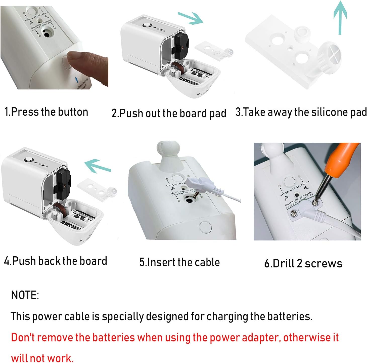 Adaptador de corriente para batería de cámara Ring Spotlight, con cable exterior resistente a la intemperie de 25 pies para cargar continuamente tu