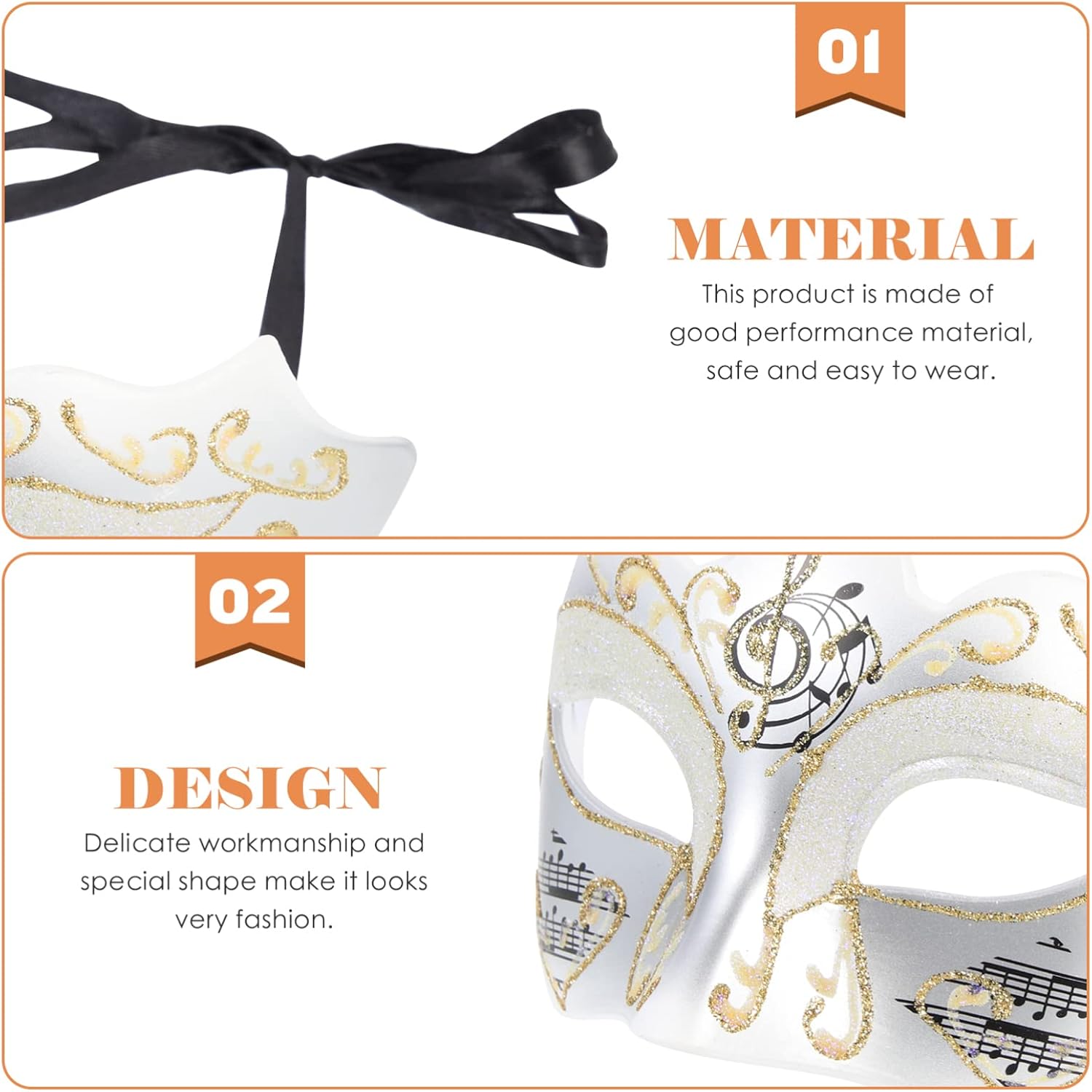 NOLITOY Ropa para niña, máscaras de Halloween, máscaras venecianas de princesa de media cara, máscaras retro de Mardi Gras, máscaras de disfraz de