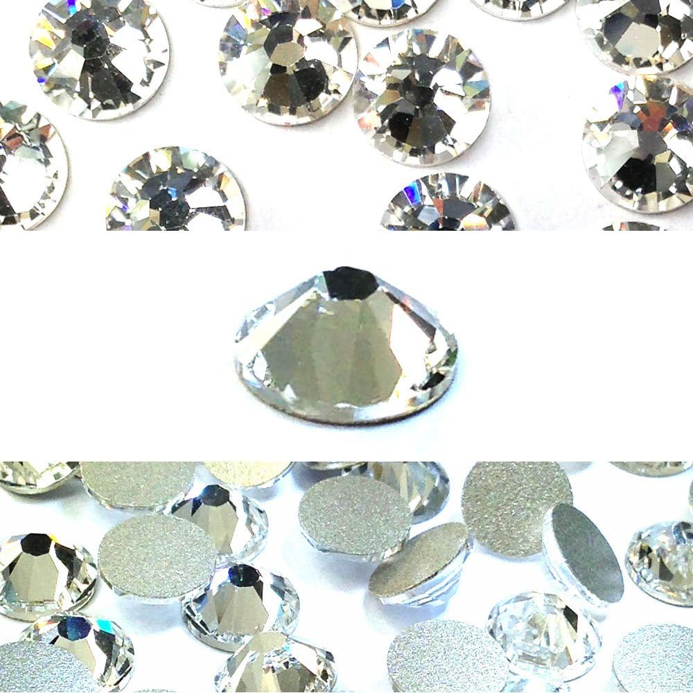 CRYSTAL (001) cristal austriaco transparente Austria 2058 Xilion Rose 5ss 0.071 in flatback No-Hotfix rhinestone ss5 arte de uñas 144 piezas (1