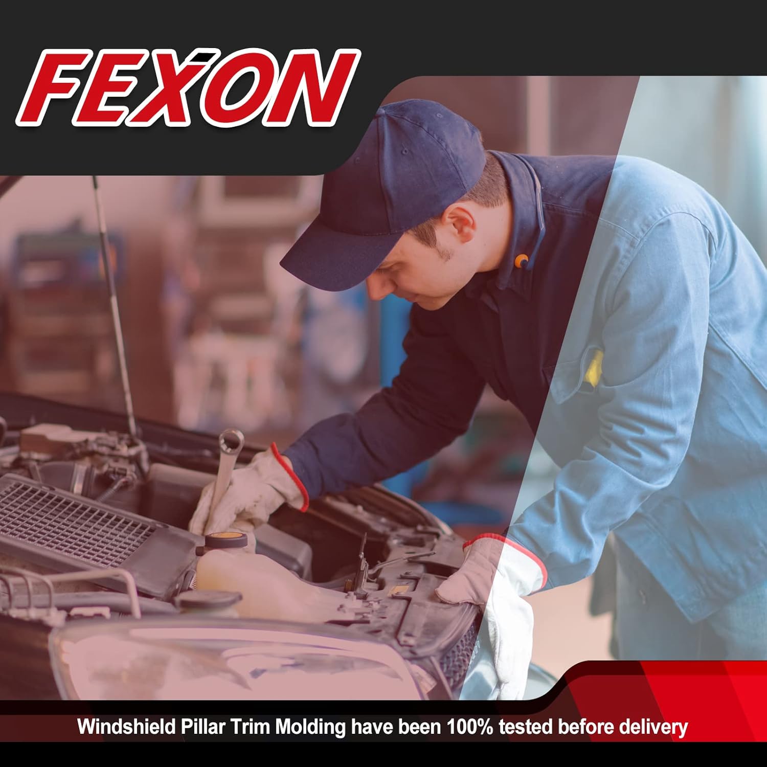 FEXON Kit de moldeo para parabrisas delantero del lado del conductor y del pasajero, compatible con Dodge Grand Caravan 2008-2020, Chrysler Town