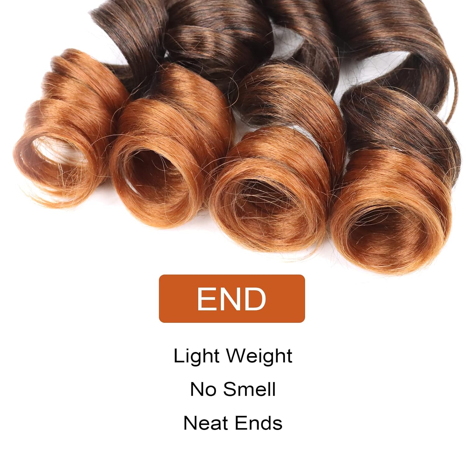 Cabello rizado francés trenzado profundo de 14 pulgadas, 8 paquetes de cabello rizado español para trenzas de caja, cabello trenzado hinchable