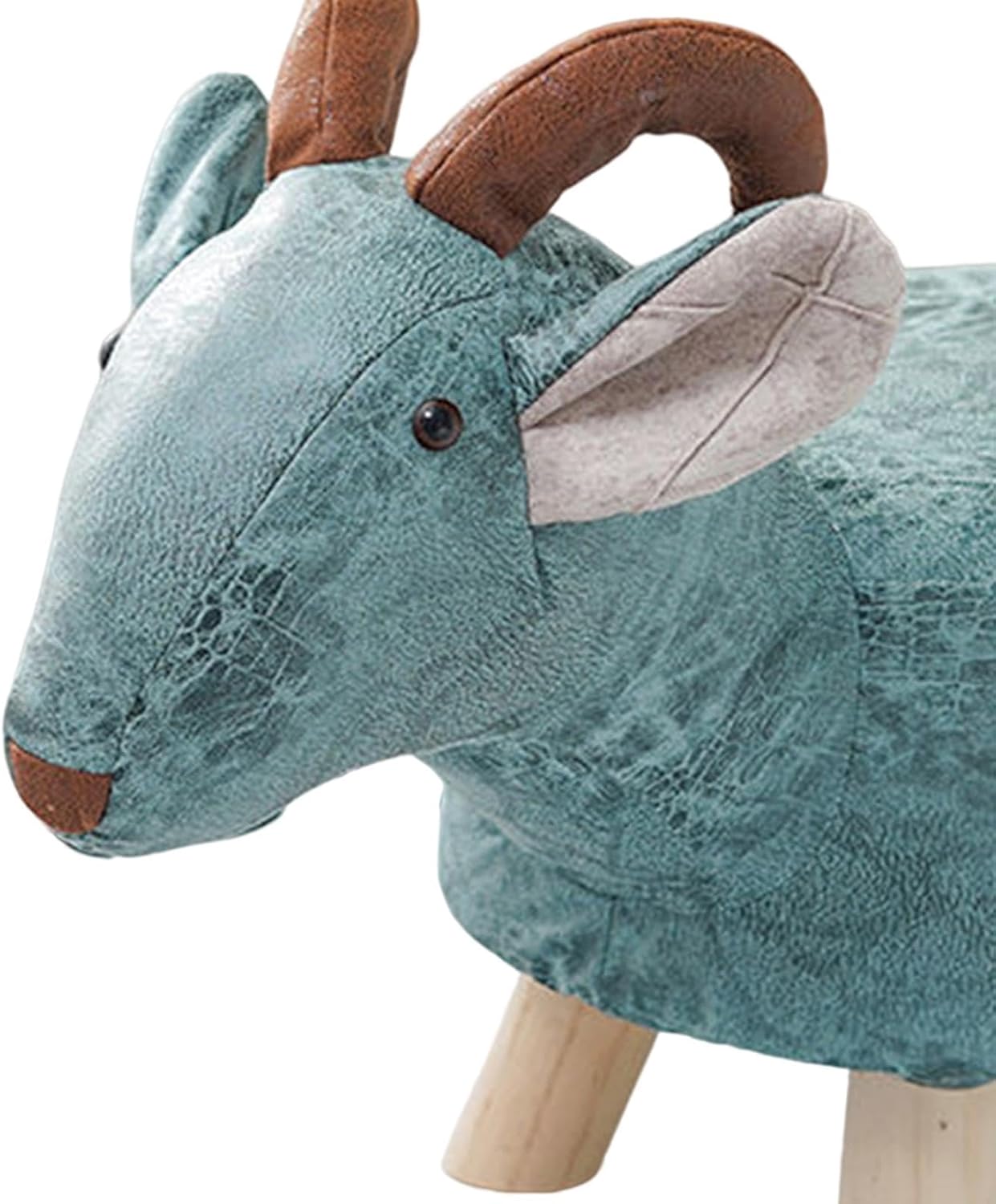 Reposapiés otomano de animales, portátil, de madera, multifuncional, con dibujos animados, sofá otomano para sala de estar, porche, habitación de