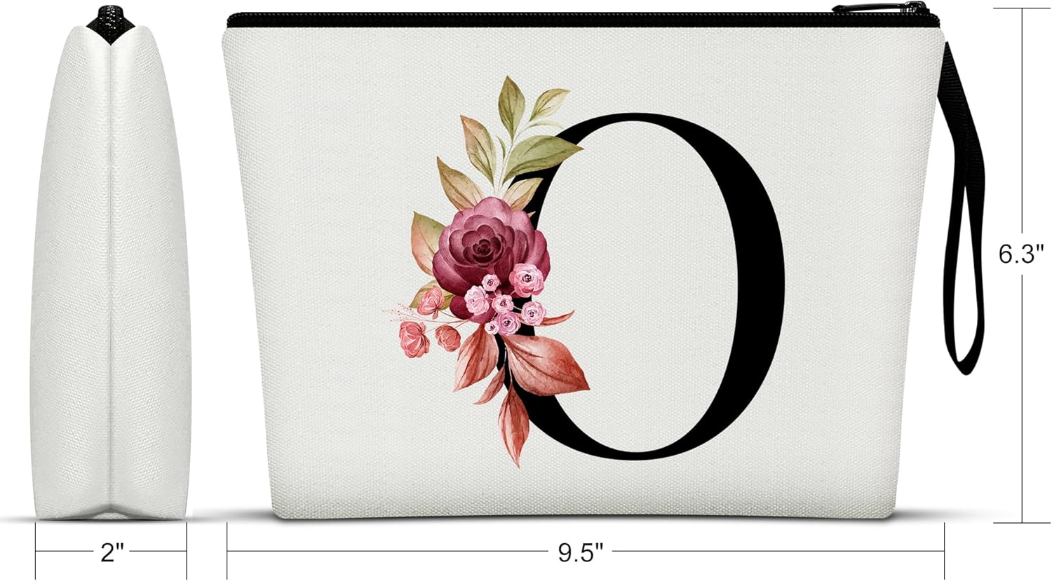 Vavabox A-Z Bolsa de maquillaje personalizada, regalos de cumpleaños para mujeres y madres, regalos para mejor amiga, bolsa de cosméticos para novia