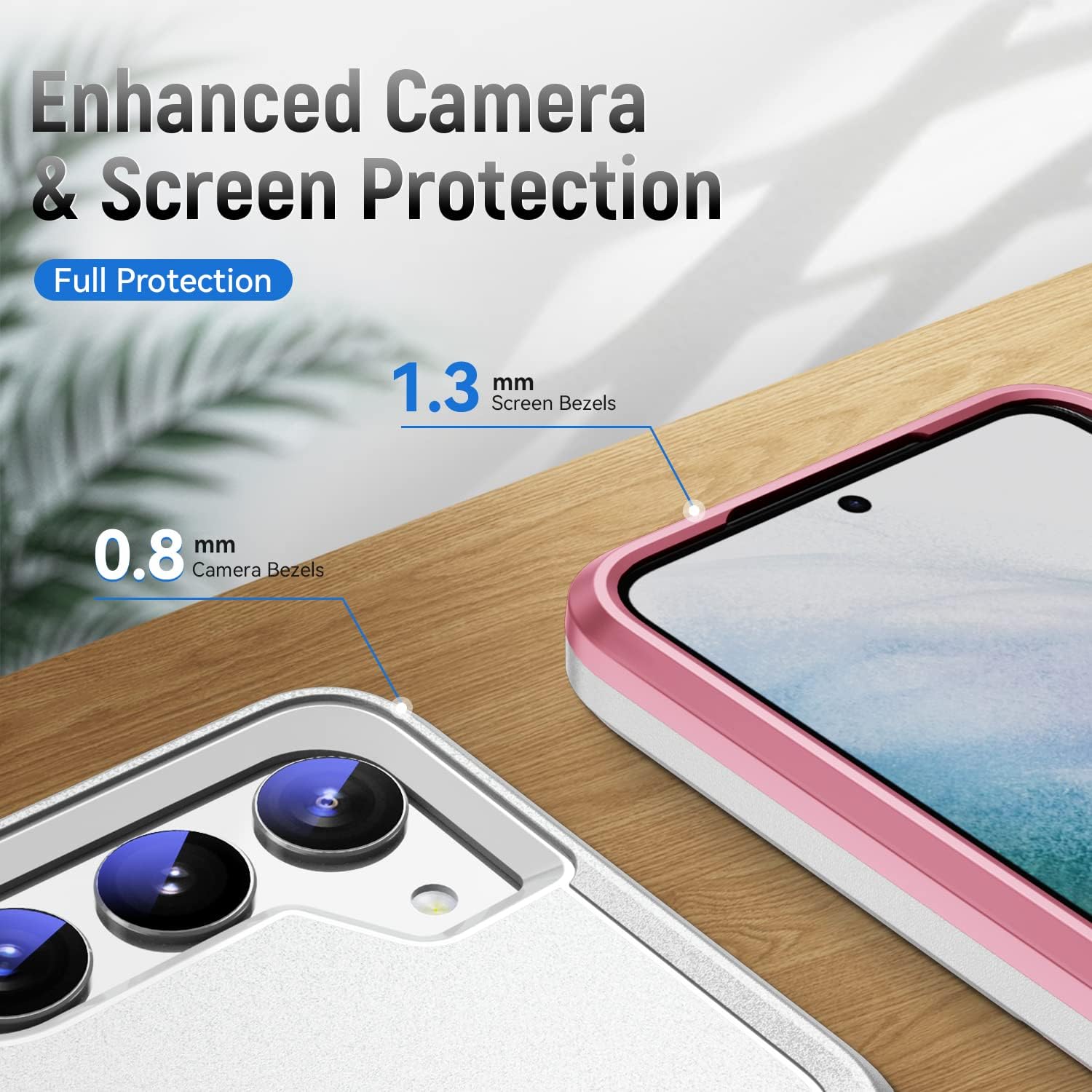 Funda para Samsung Galaxy S23 con 2 protectores de pantalla, grado militar, doble capa a prueba de golpes, resistente, soporte de anillo magnético