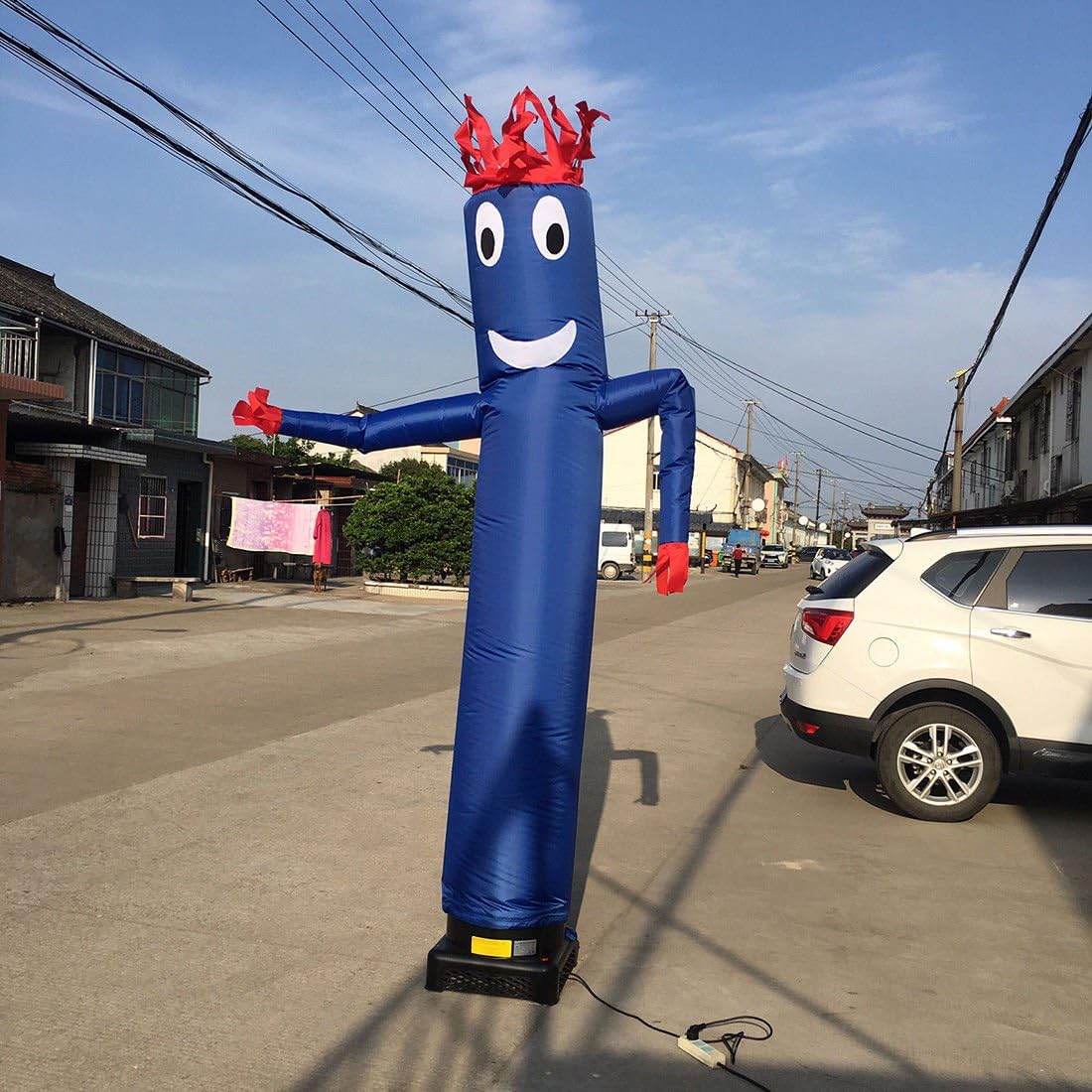 20ft Publicidad Tubo Inflable Hombres (No Soplador) Gigante Que Agita Brazo Mosca Marioneta Decoración Navidad Señales Decorativas Para Negocios