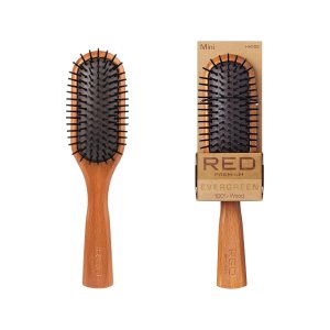 RED by Kiss Cepillo de madera para desenredar, cerdas largas de madera de haya, cepillo para cabello grueso, rizado, fino, largo, corto, húmedo y RED by Kiss Cepillo de madera para desenredar, cerdas largas de madera de haya, cepillo para cabello grueso, rizado, fino, largo, corto, húmedo y