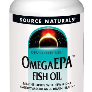 Source Naturals OmegaEPA – Aceite de pescado – Lípidos marinos con EPA y DHA apoya la salud cardiovascular y cerebral – 200 cápsulas blandas Source Naturals OmegaEPA – Aceite de pescado – Lípidos marinos con EPA y DHA apoya la salud cardiovascular y cerebral – 200 cápsulas blandas