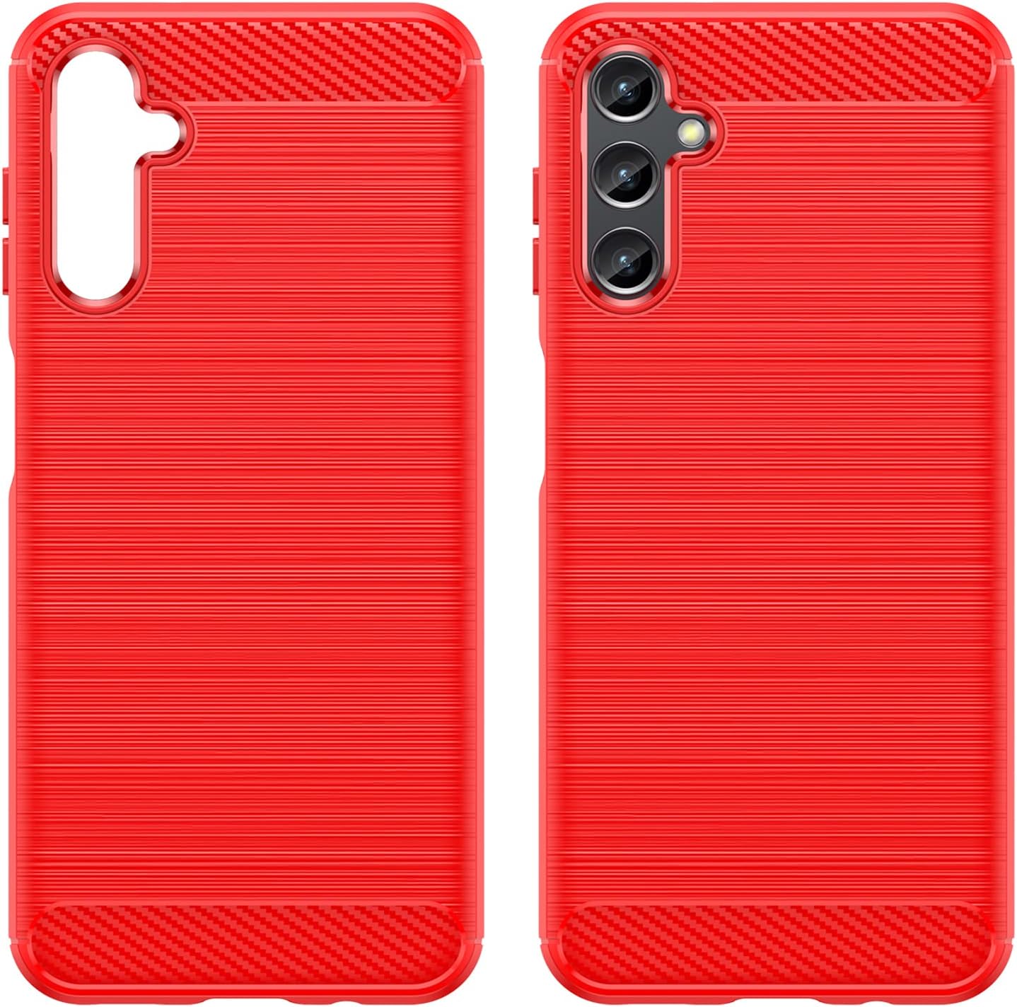 Funda para Samsung Galaxy A14 5G, Galaxy A14 con protector de pantalla HD, absorción de golpes flexible de TPU parachoques de goma suave para