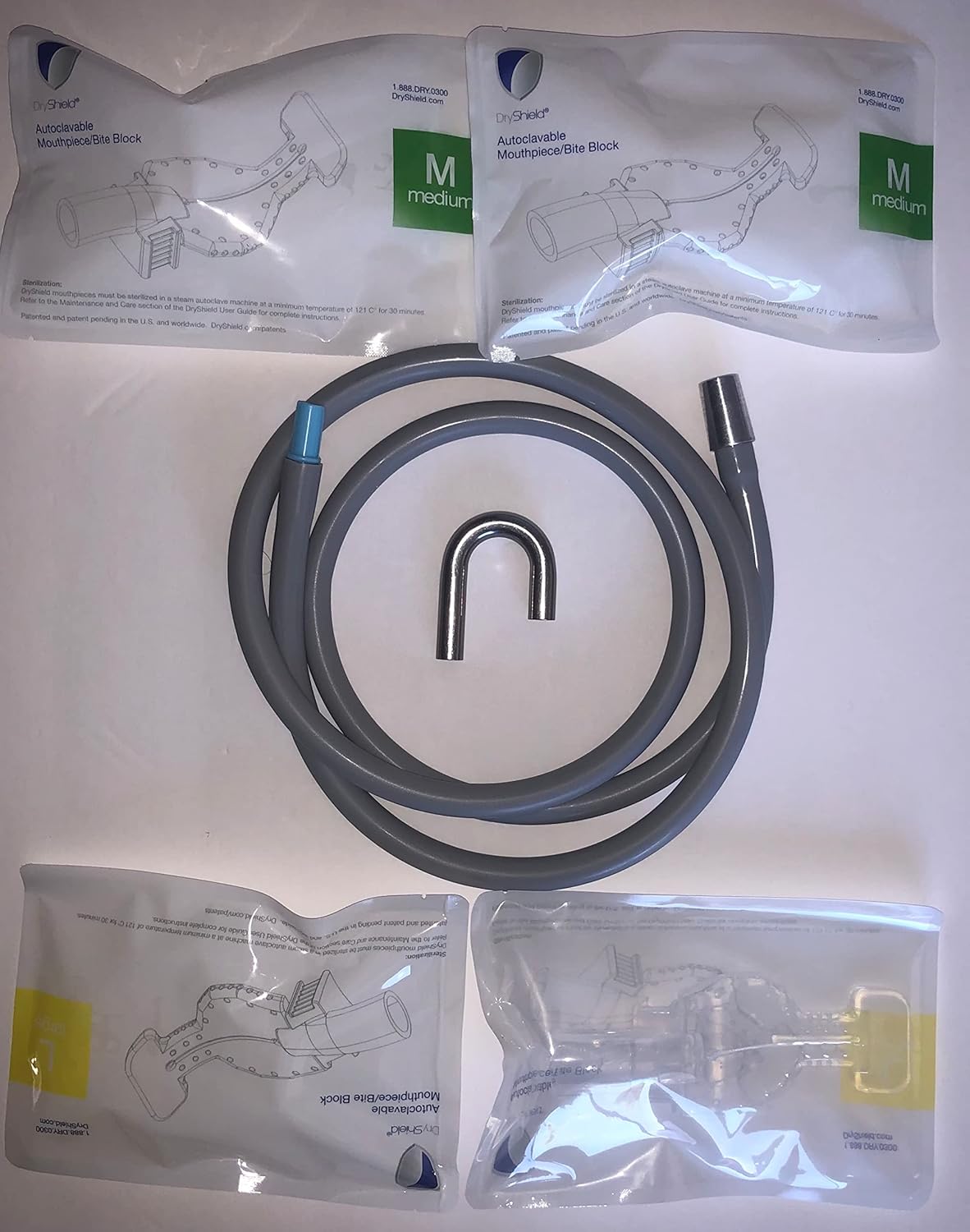 Adaptador de reducción de aerosoles dentales para ISOLITEDRYSHIELD + 4 piezas de boca