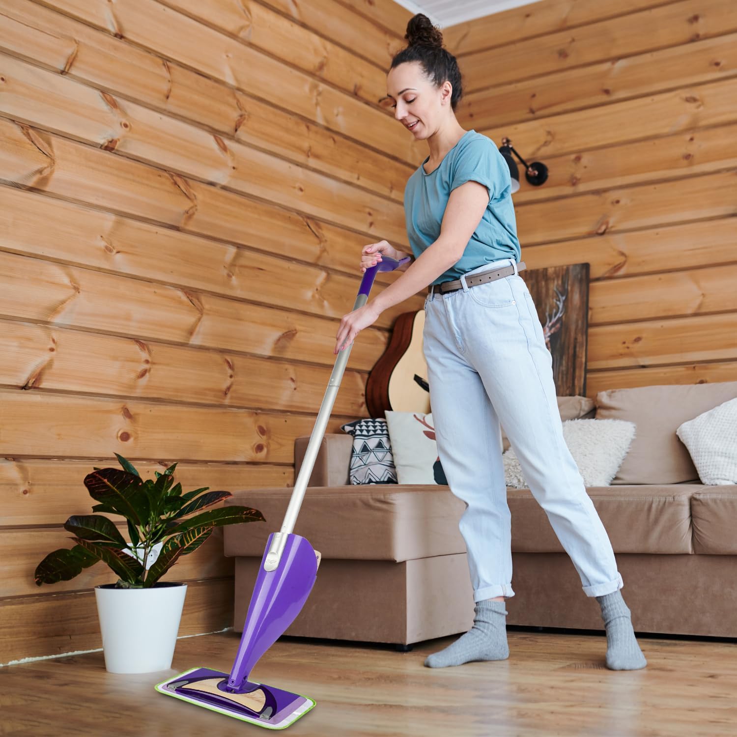 Almohadillas húmedas reutilizables para mopa Swiffer WetJet, repuestos de microfibra para chorro húmedo, almohadillas lavables para trapeador seco y