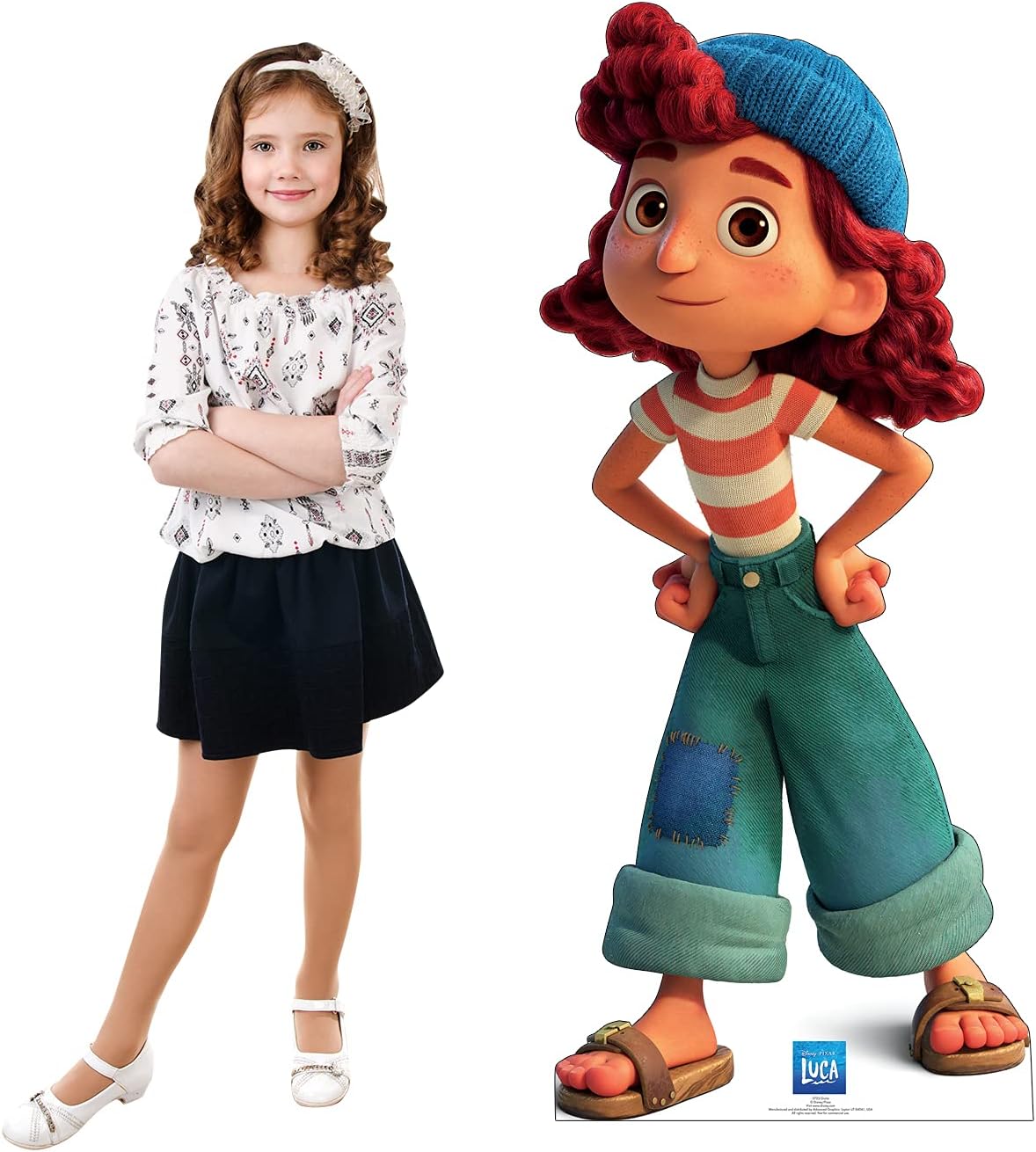 Cardboard People Giulia – Soporte de cartón de tamaño real con recortes – Disney Pixar Luca (película de 2021)
