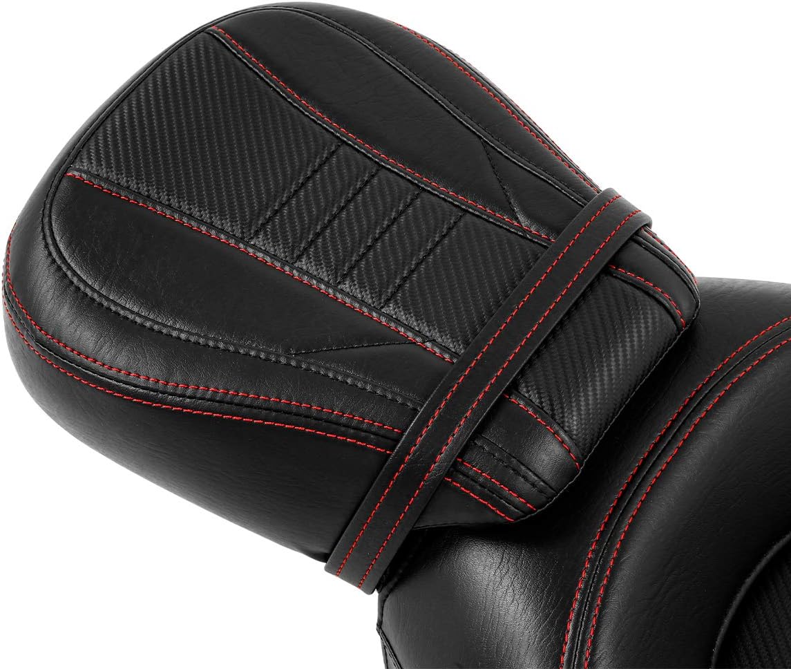 XFMT – Asiento de pasajeros de 2 puestos para motocicleta Harley Davidson Touring Road, King Road, Glide Electra, Glide Street Glide CVO 2009-2020