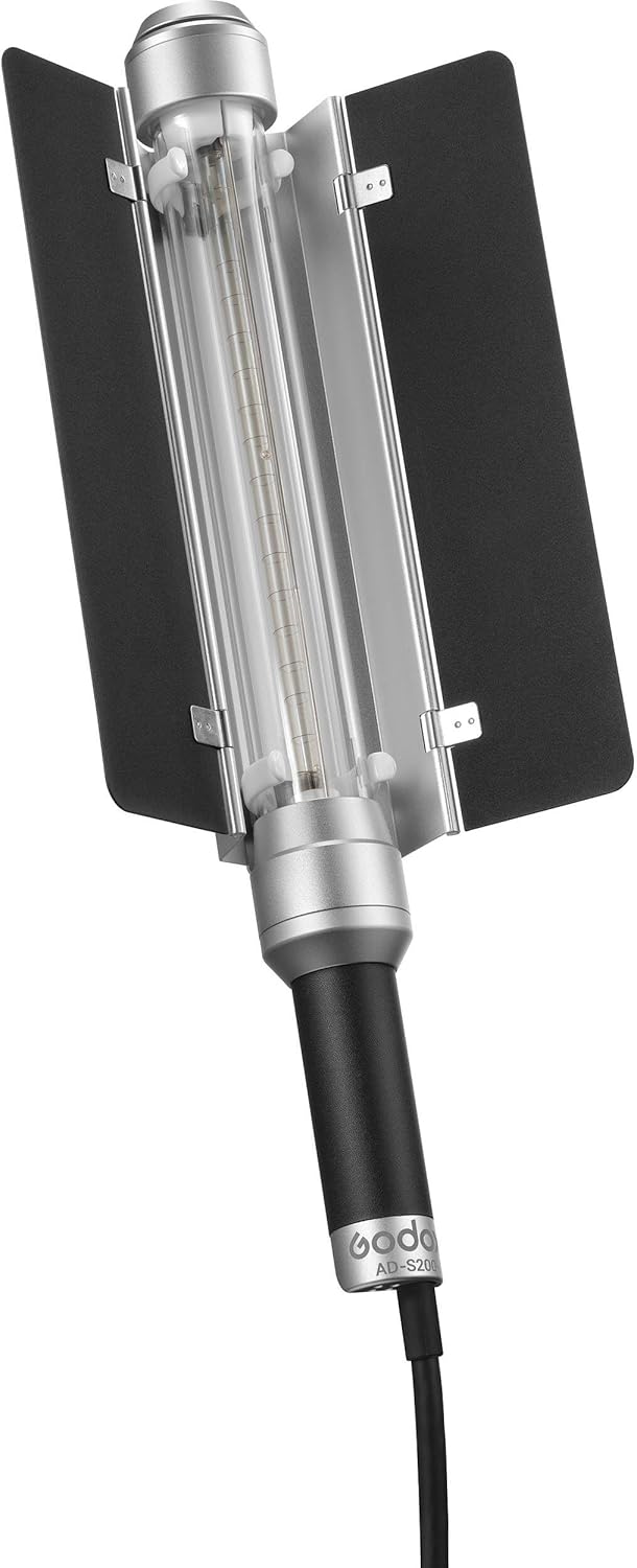 Godox AD-S200 Stick Flash Head para AD200AD200Pro, cabeza de flash portátil de mano con tubo de flash transparente de 360 para estudio o iluminación