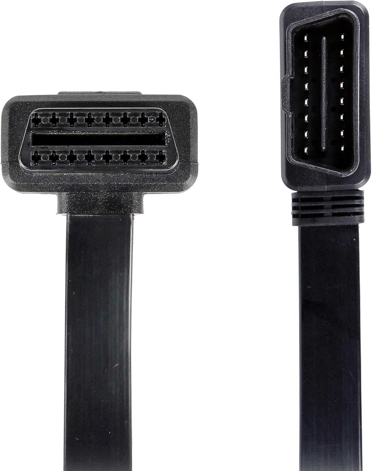 23.6 in 2ft OBD II OBD2 16 Pin coche divisor de diagnóstico cable hembra a machohembra adaptador de cable de extensión con interruptor de