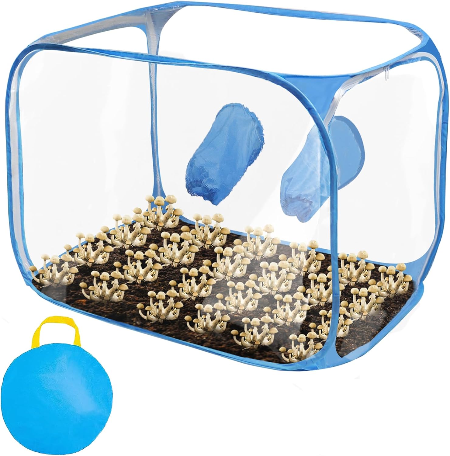 Still Air Box, kit de cultivo de hongos, caja de aire portátil compacta para amantes de los hongos, cámara de fructificación de hongos para