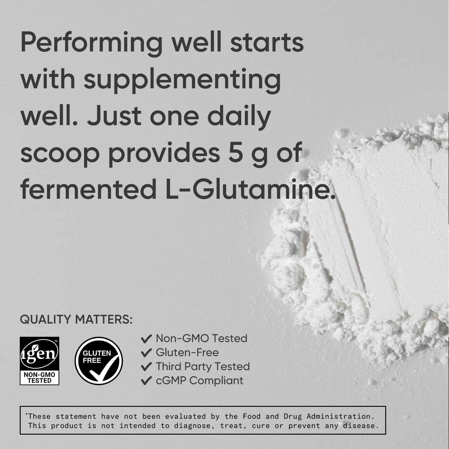 Sports Research L-Glutamina – Recuperación de entrenamiento, salud inmunológica y apoyo para la salud intestinal – 0.18 oz por porción – 17.64 oz