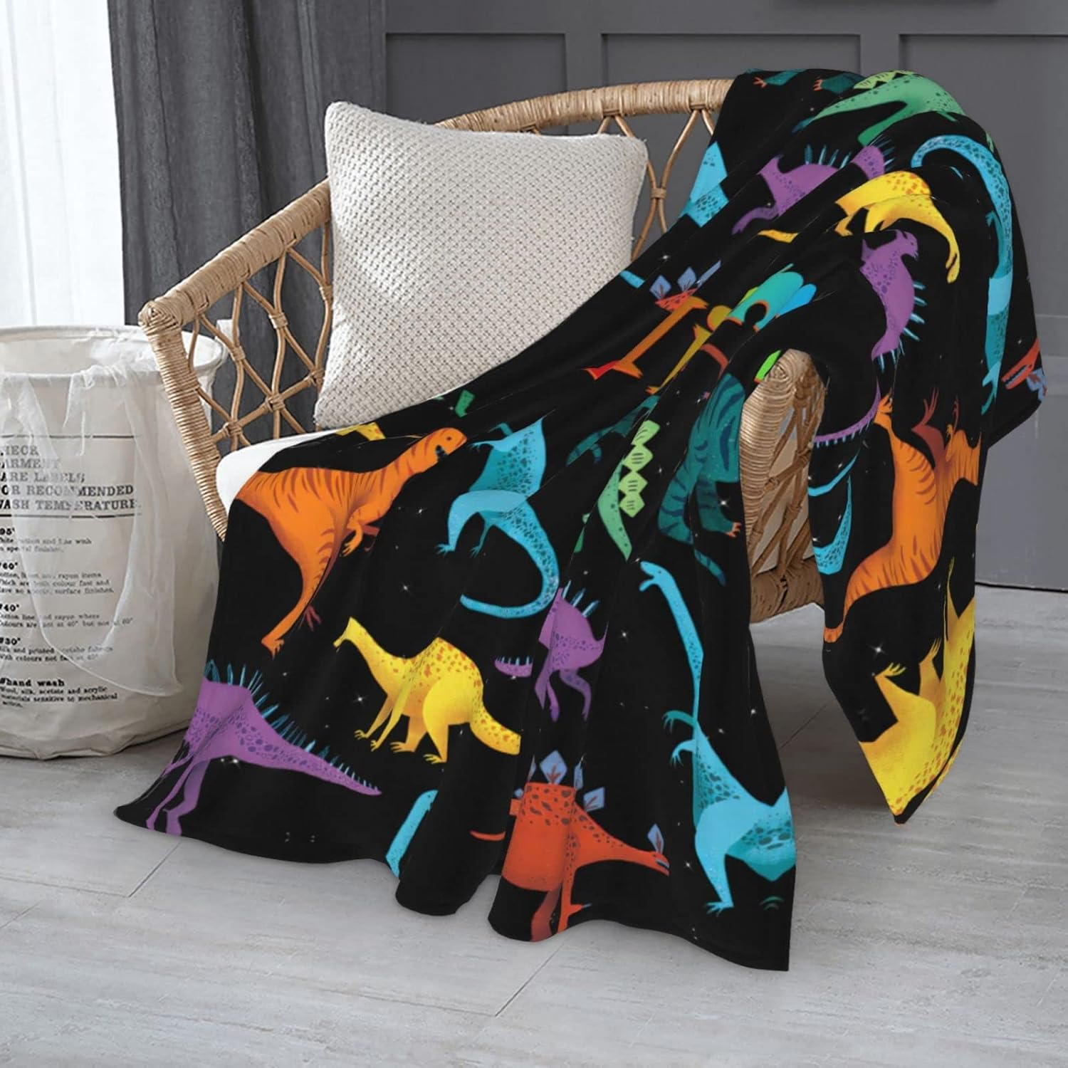 Manta personalizada con nombre para niños, manta de dinosaurio para niños, recuerdos de fiesta personalizados con diseño de dinosaurio, regalos de