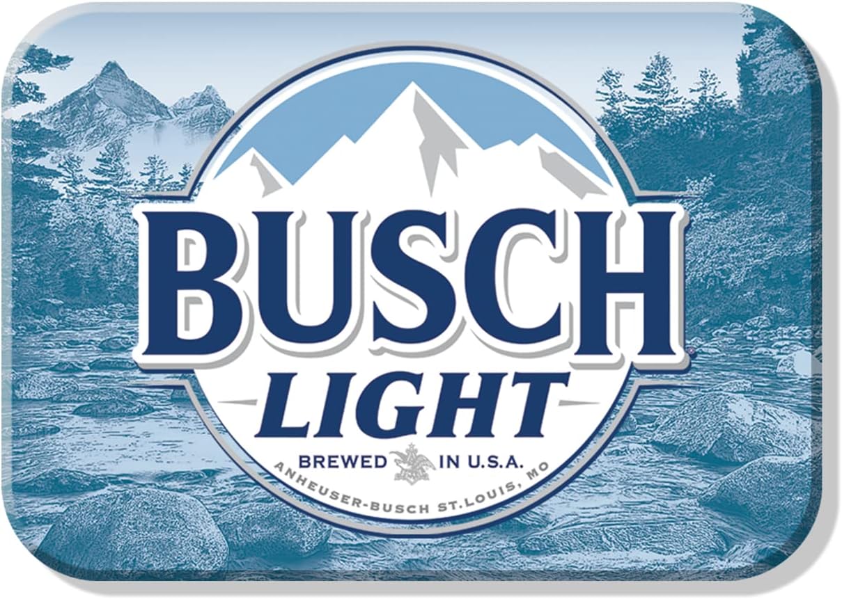 Desperate Enterprises Busch Light – Imanes divertidos para la oficina, el hogar y la escuela, fabricado en los Estados Unidos