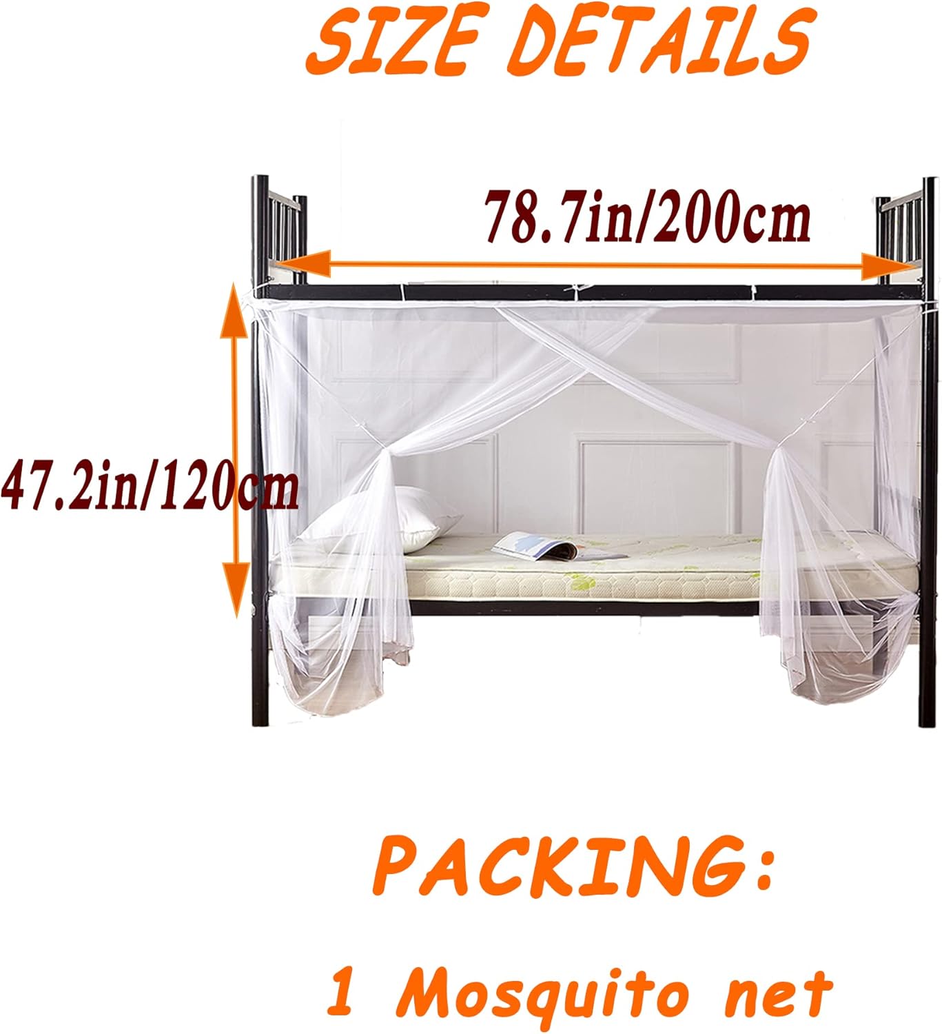 Qubanda Cortinas de tela para cama de dormitorio o hogar, cortinas opacas para estudiantes, cortinas para sombreado transpirables, a prueba de