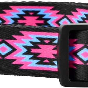 Native Pup Collar de perro occidental, bonito diseño azteca tribal, macho y hembra (L, rosa) Native Pup Collar de perro occidental, bonito diseño azteca tribal, macho y hembra (L, rosa)
