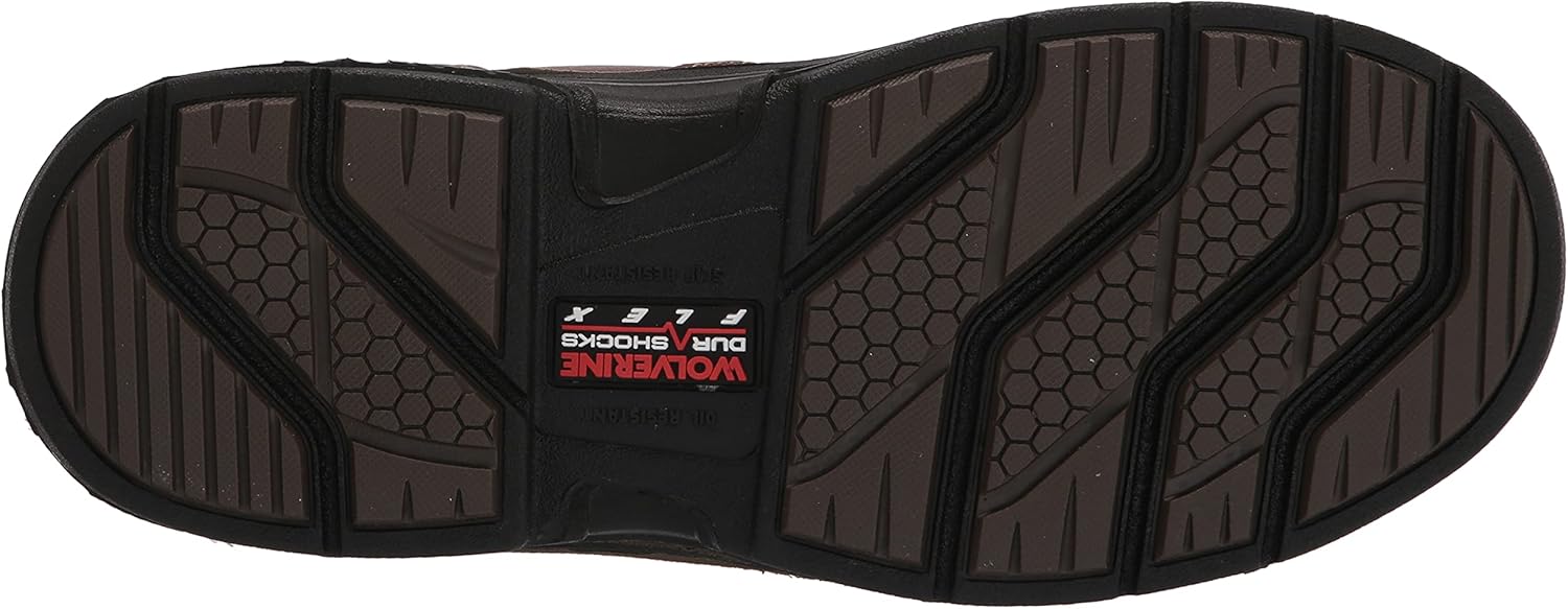 WOLVERINE Raider DuraShocks – Botas de construcción de punta suave de 6 pulgadas para hombre, Maní , 12