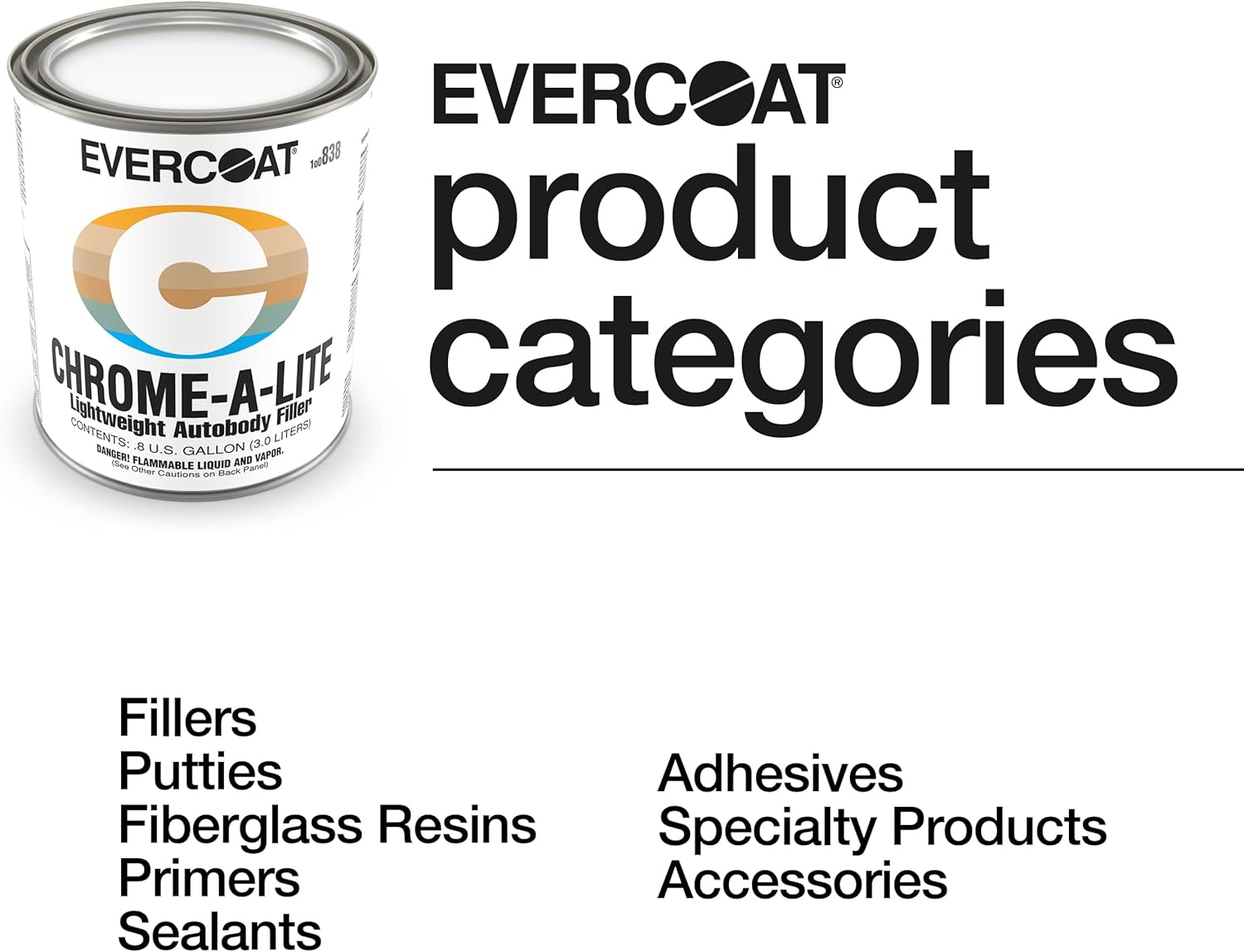 Evercoat 838 – Masilla cromado A suave – Galón