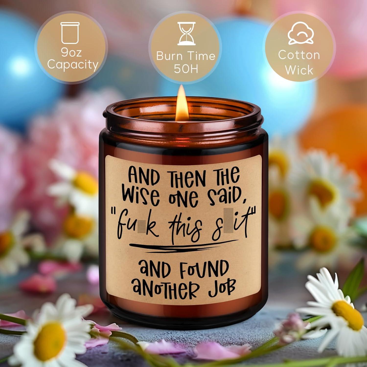 Miracu Velas perfumadas  Regalos para dejar de trabajar, nuevo regalo de trabajo para mujeres y hombres  Divertidos regalos para salir de compañeros