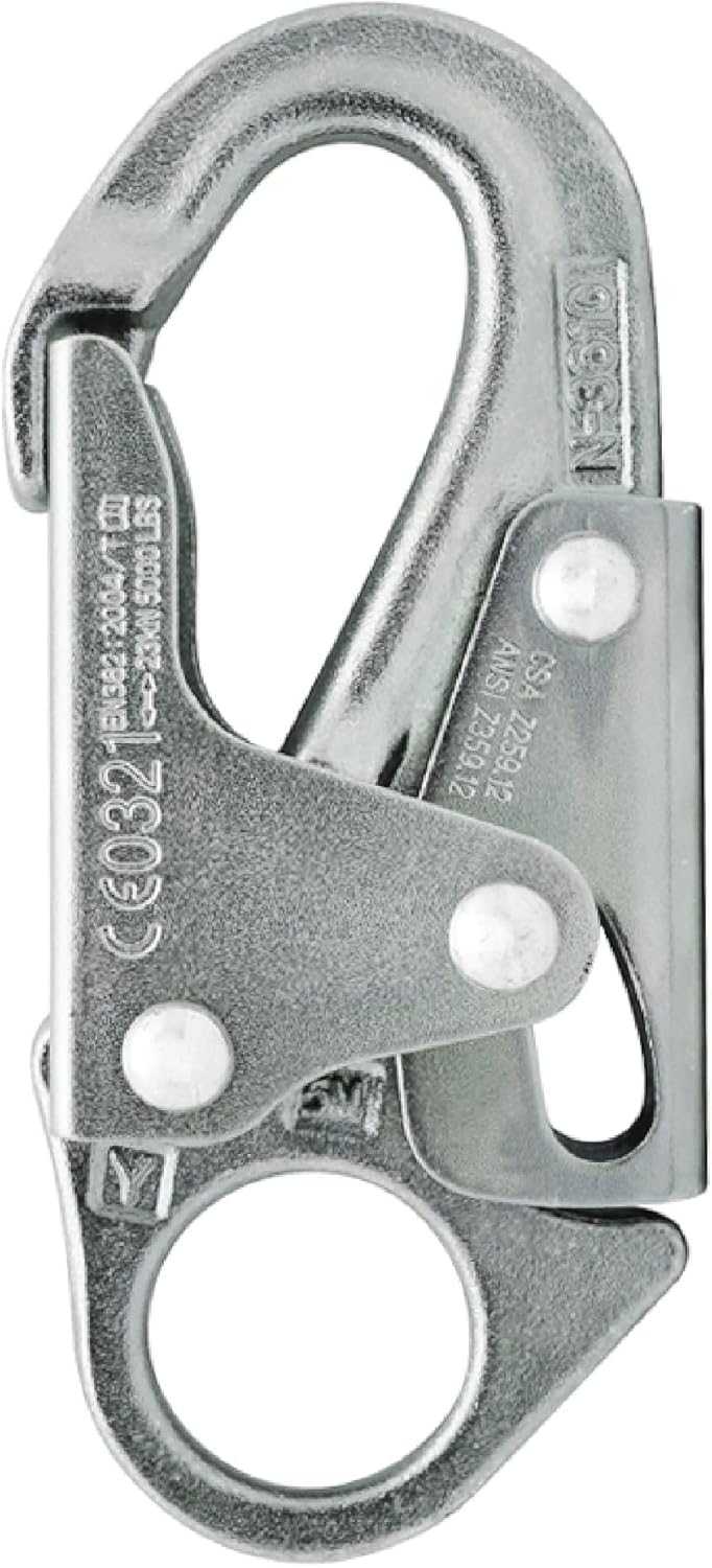 Fusion Climb Maxi-2 Gancho de acero al carbono de alta resistencia forjado a presión, oro, universal (FP-6013-5-HS-GLD)