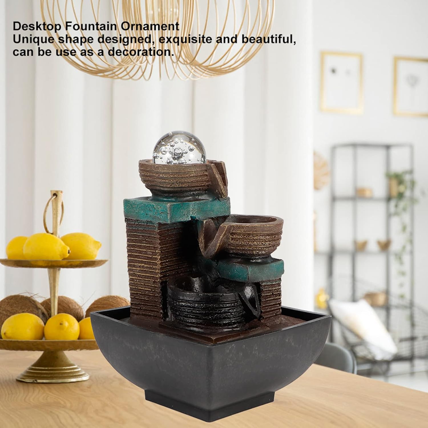 Fydun Innovadora fuente LED de mesa interior decoración para decoración tipo 9111 enchufe americano 110V para hombres y mujeres (modelo 9116 enchufe