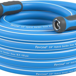 Fevone Manguera de jardín de 35 pies x 58 pulgadas, manguera de agua resistente con mango de agarre giratorio, fácil de conectar, se adapta a Fevone Manguera de jardín de 35 pies x 58 pulgadas, manguera de agua resistente con mango de agarre giratorio, fácil de conectar, se adapta a