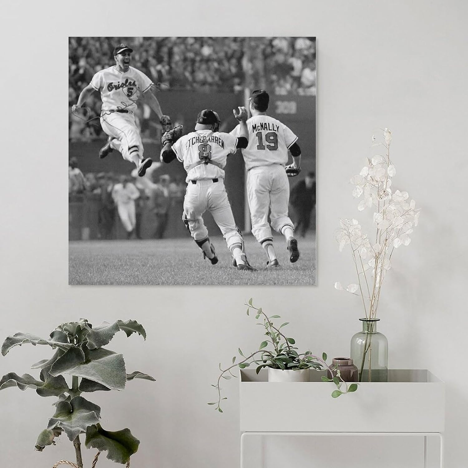 Third Baseman Brooks Robinson – Póster de celebración en lienzo y arte de pared, póster moderno para decoración de dormitorio familiar, 12 x 12