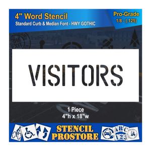 Plantillas para bordillos y medianas, plantilla de visitantes de 4 pulgadas, 4 x 18 x 18 pulgadas, grado profesional Plantillas para bordillos y medianas, plantilla de visitantes de 4 pulgadas, 4 x 18 x 18 pulgadas, grado profesional
