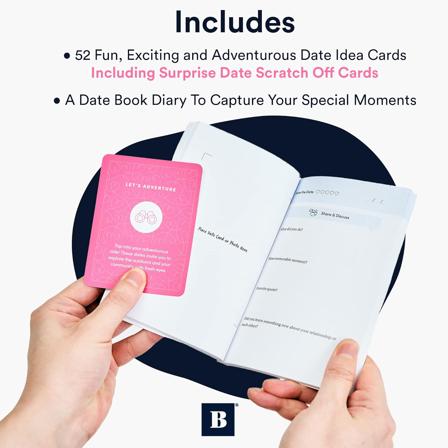 BestSelf It’s A Date – 52 ideas memorables de citas para parejas – Un divertido juego de cartas de cita nocturna para agregar a tu colección de