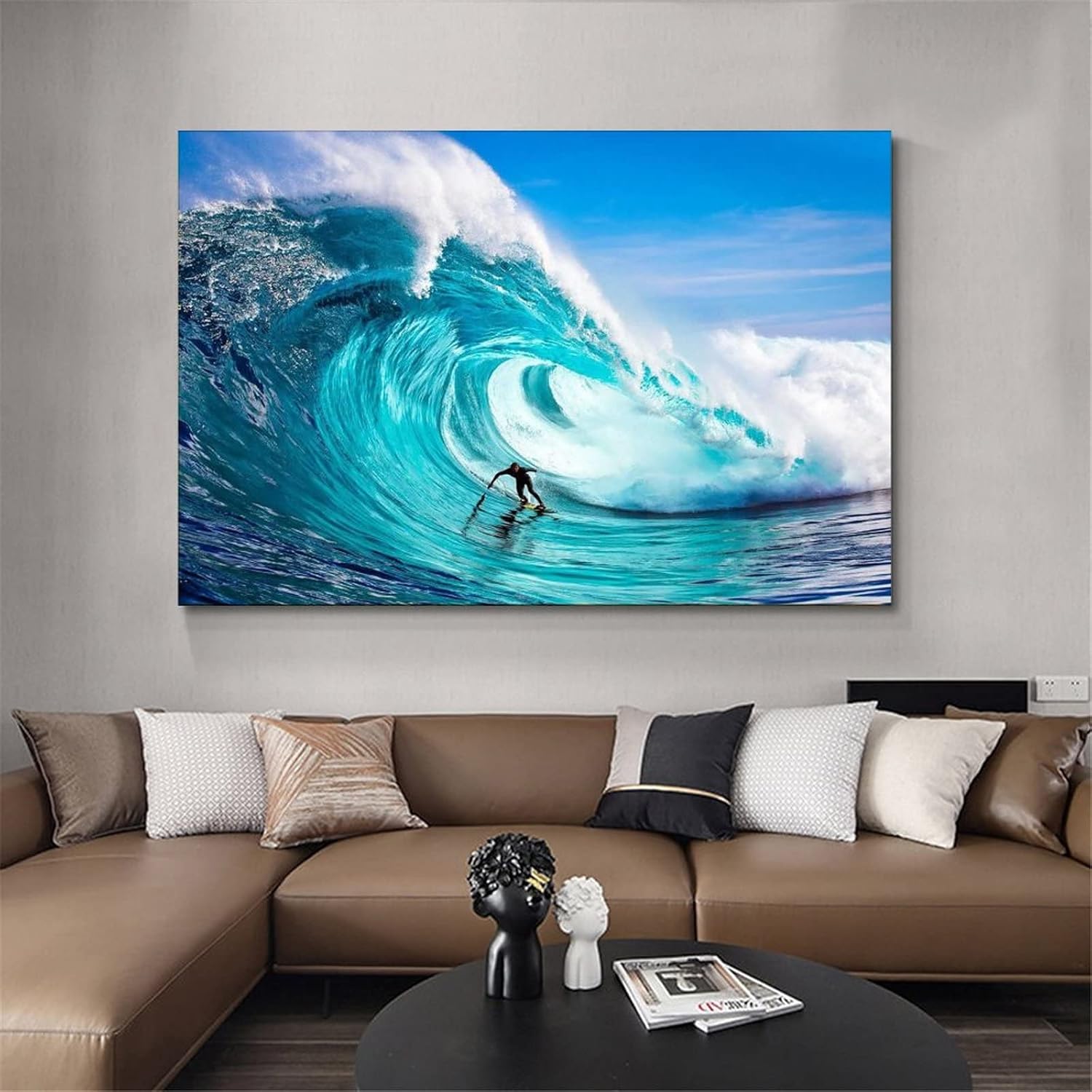 XLPOP Póster de The Sport of Surfing, pintura decorativa, decoración de baño, sala de estar, dormitorio, sin marco, 12 x 18 pulgadas (11.8 x 17.7 in)