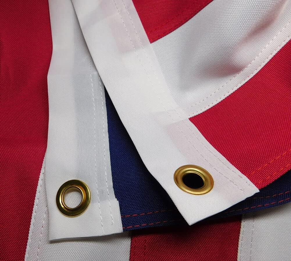 Premium 3X5 USA 28 Historical Nylon 600D 2-Ply Embroidered Flag
