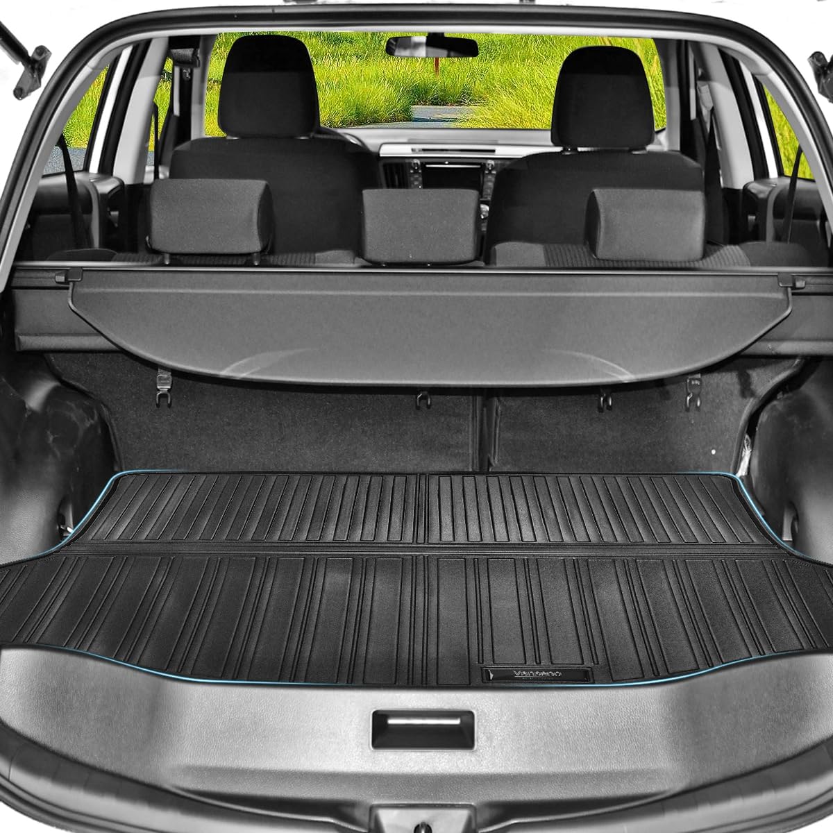 Alfombrillas de carga para Toyota Rav4 2013-2018 para Toyota Rav4 2013, 2014, 2015, 2016, 2017, 2018, accesorios (sin modelos eléctricos EV), color
