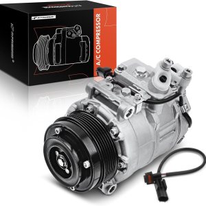 A-Premium Compresor de aire acondicionado con embrague compatible con Mercedes-Benz SL500 2006-2006, SL55 AMG 2003-2008 A-Premium Compresor de aire acondicionado con embrague compatible con Mercedes-Benz SL500 2006-2006, SL55 AMG 2003-2008