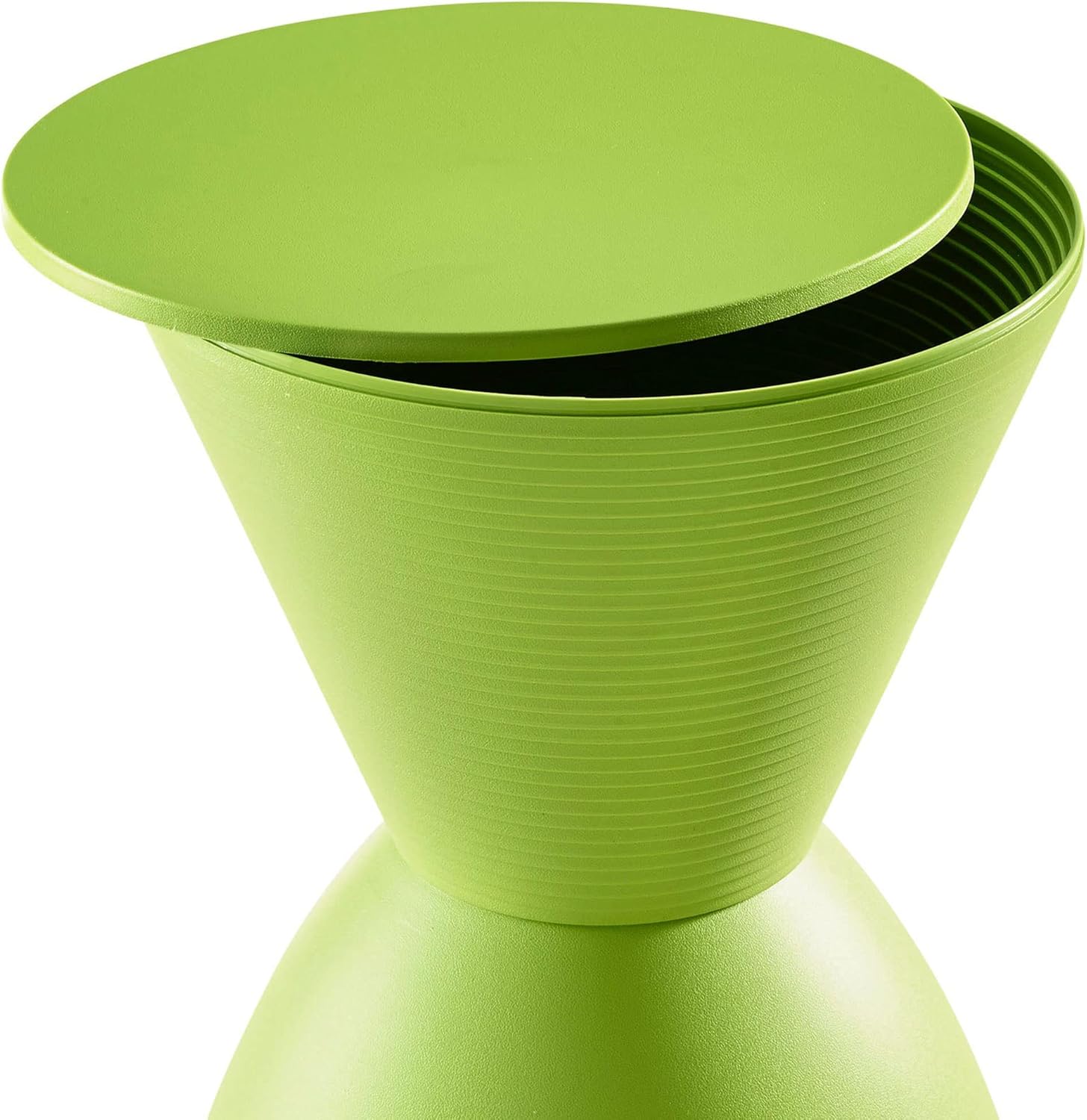Modway Haste – Taburete moderno y contemporáneo con forma de reloj de arena, color verde