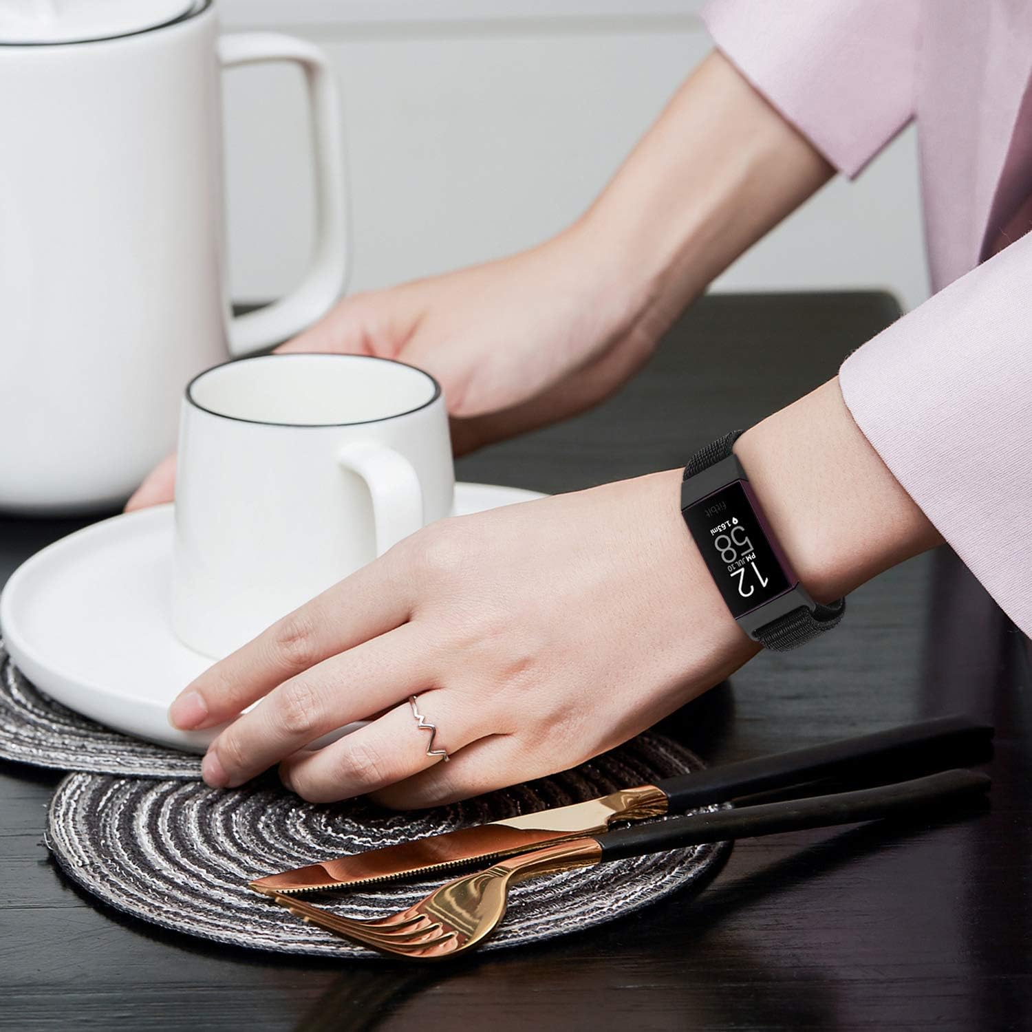 Correas de nailon para reloj, compatibles con Fitbit Charge 4, Charge 3, Edición especial, correa de repuesto suave, deportiva, transpirable con