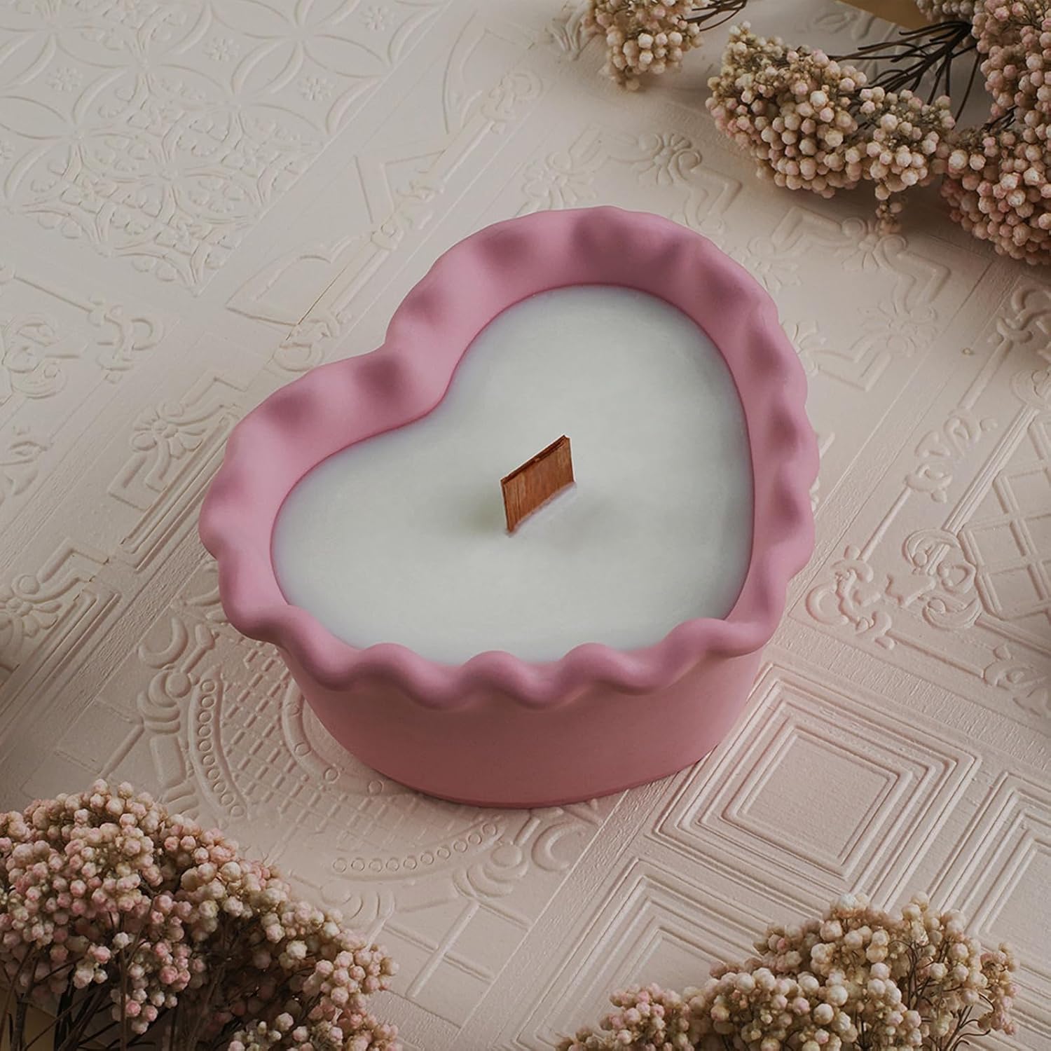 Caja de almacenamiento, moldes para tazas de velas, moldes creativos de silicona para velas, moldes para ollas, rayas redondas de hormigón con tapa,