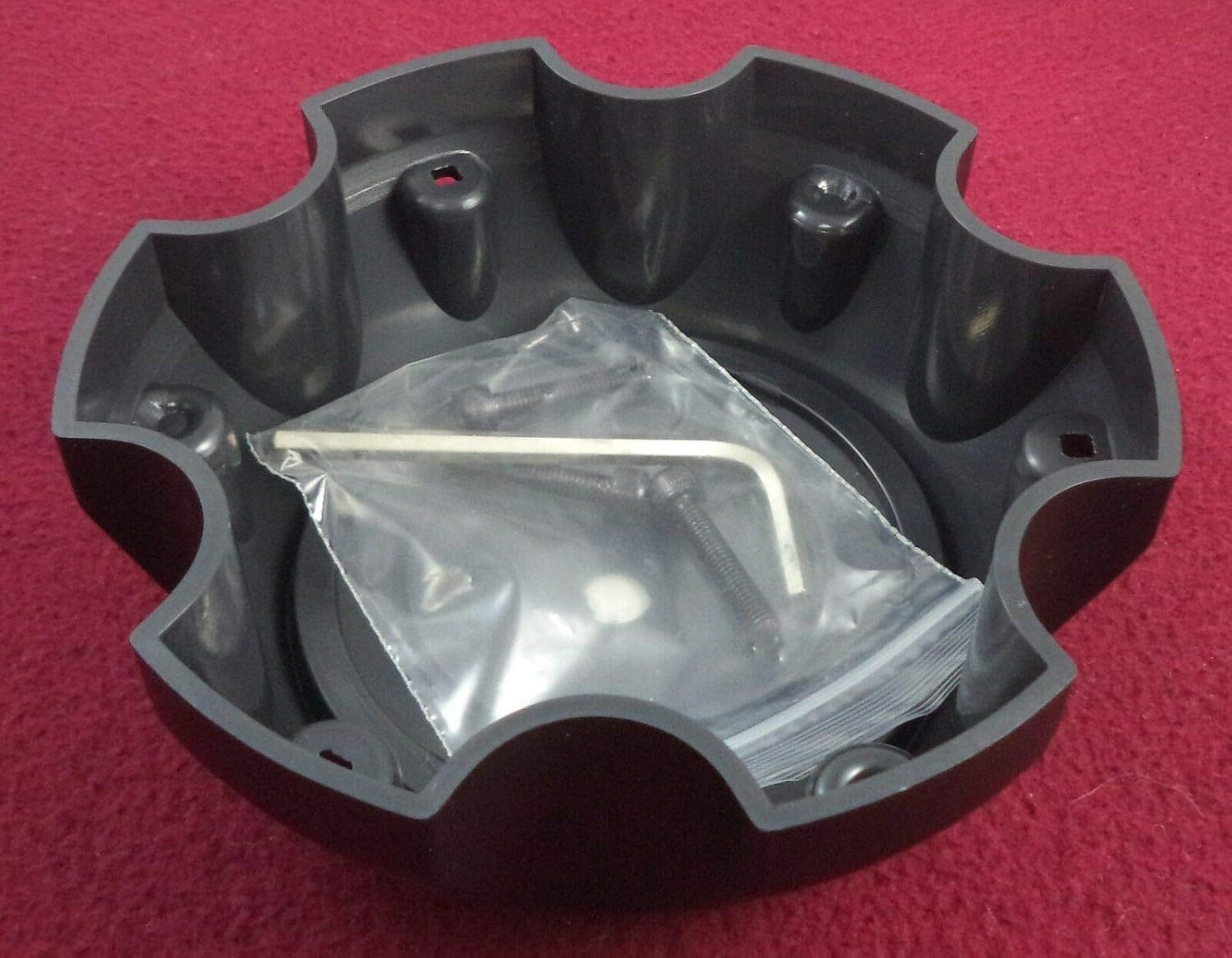 Eagle ALEYS AE Hardrock Series 6 Lug 32893289-08 Tapa central para llanta negra plana (1 tapa)