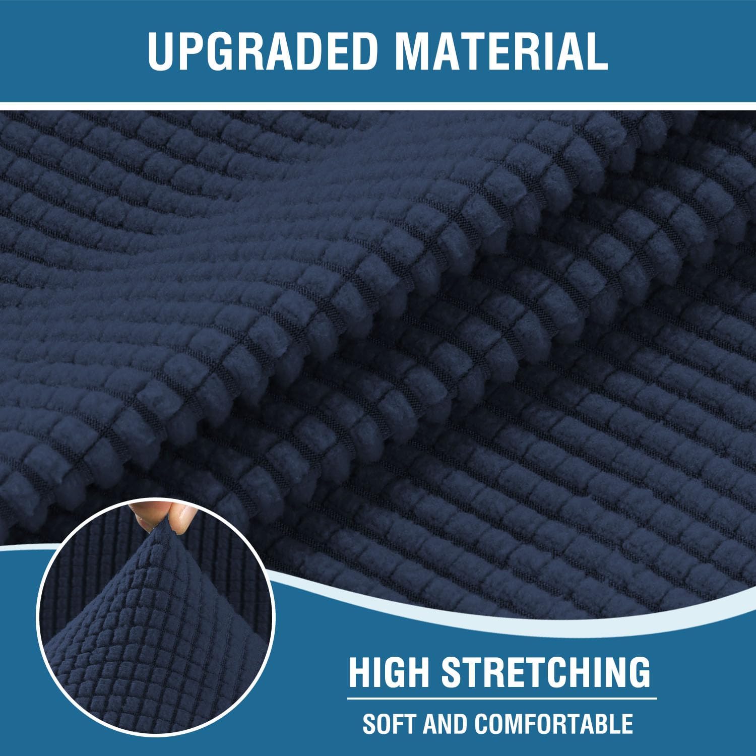 H.VERSAILTEX Funda elástica para sillón reclinable, funda para silla reclinable de elevación eléctrica, ajustable estándar, grande, con bolsillo