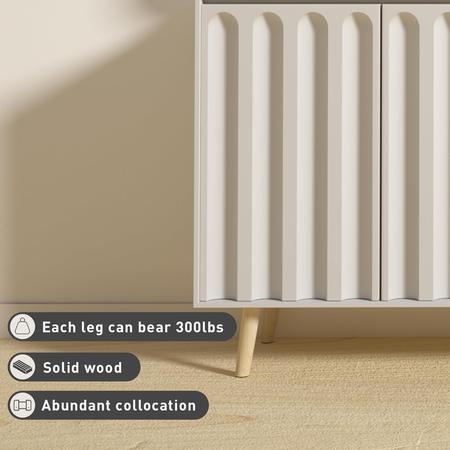 Juego de 4 patas de madera para muebles de 8 pulgadas, patas oblicuas para mesa de café, patas de sofá resistentes y resistentes, patas de