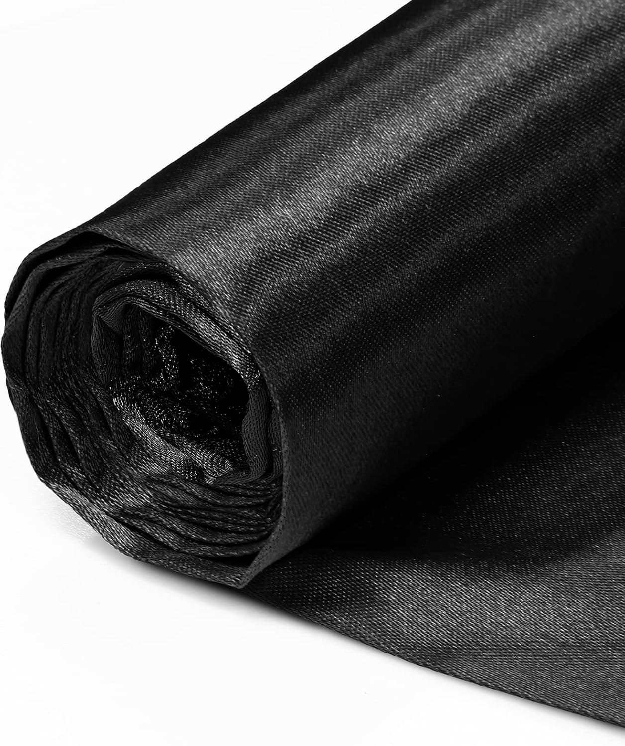 Horbaunal The Yard – Tela de satén negro de 60 pulgadas de ancho, tela de satén Charmeuse suave para vestidos de novia, manualidades, disfraces, 5