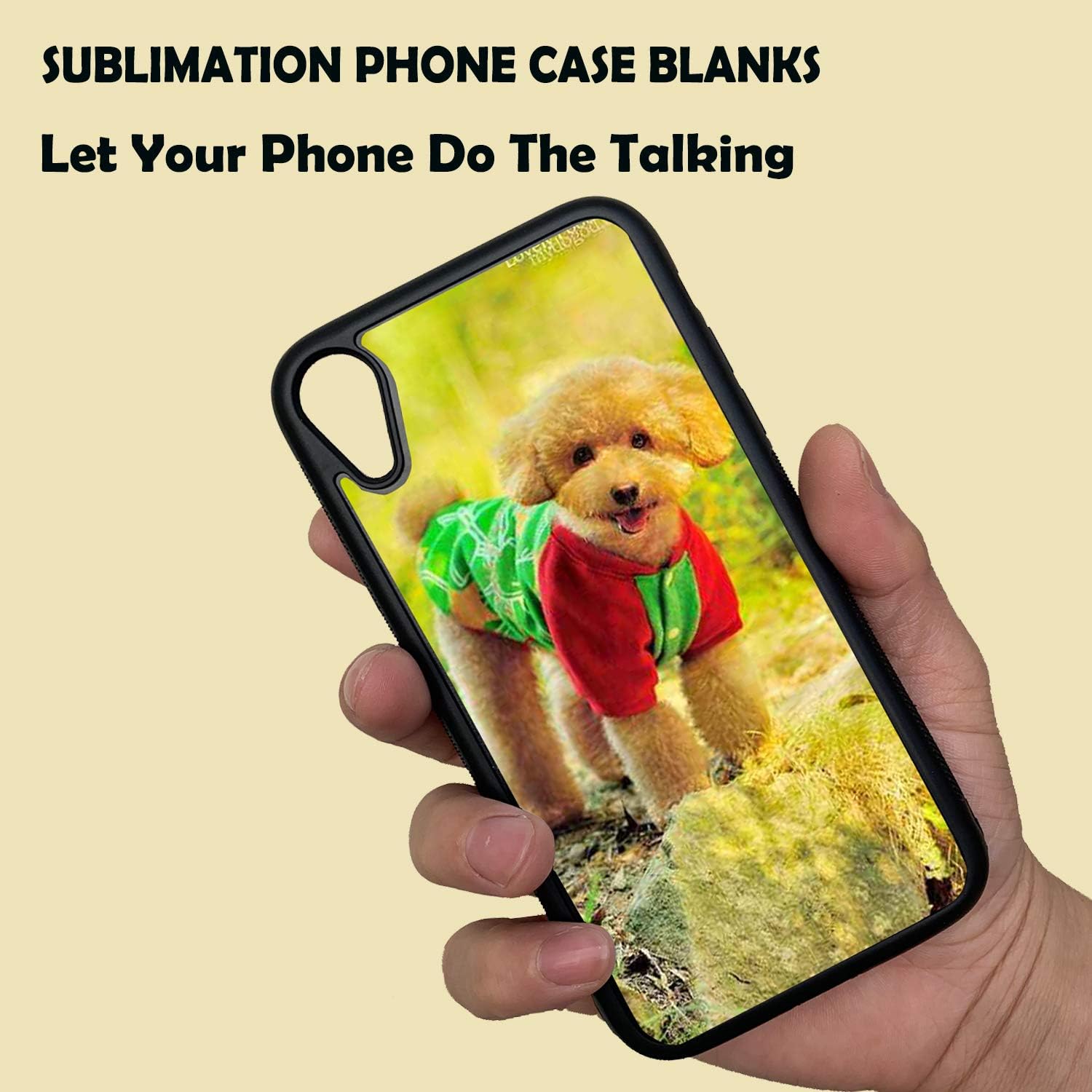 JUSTRY 5 fundas para teléfono de sublimación compatibles con Apple iPhone XR de 6.1 pulgadas, funda imprimible para teléfono para sublimación de
