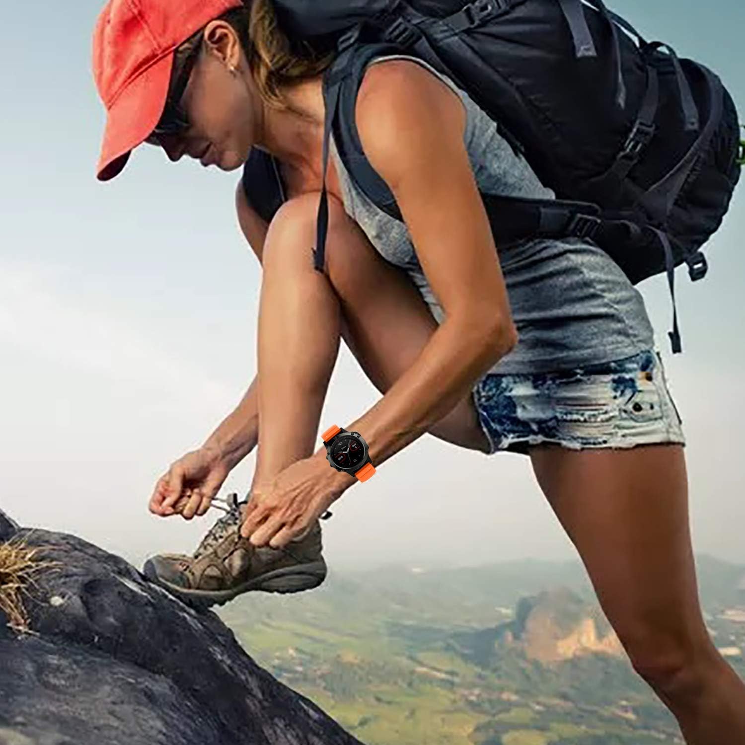Correas compatibles con Garmin Fenix 5 Watch Correa de silicona de repuesto para Fenix 7Fenix 6Fenix 6 ProFenix 5Fenix 5 PlusForerunner