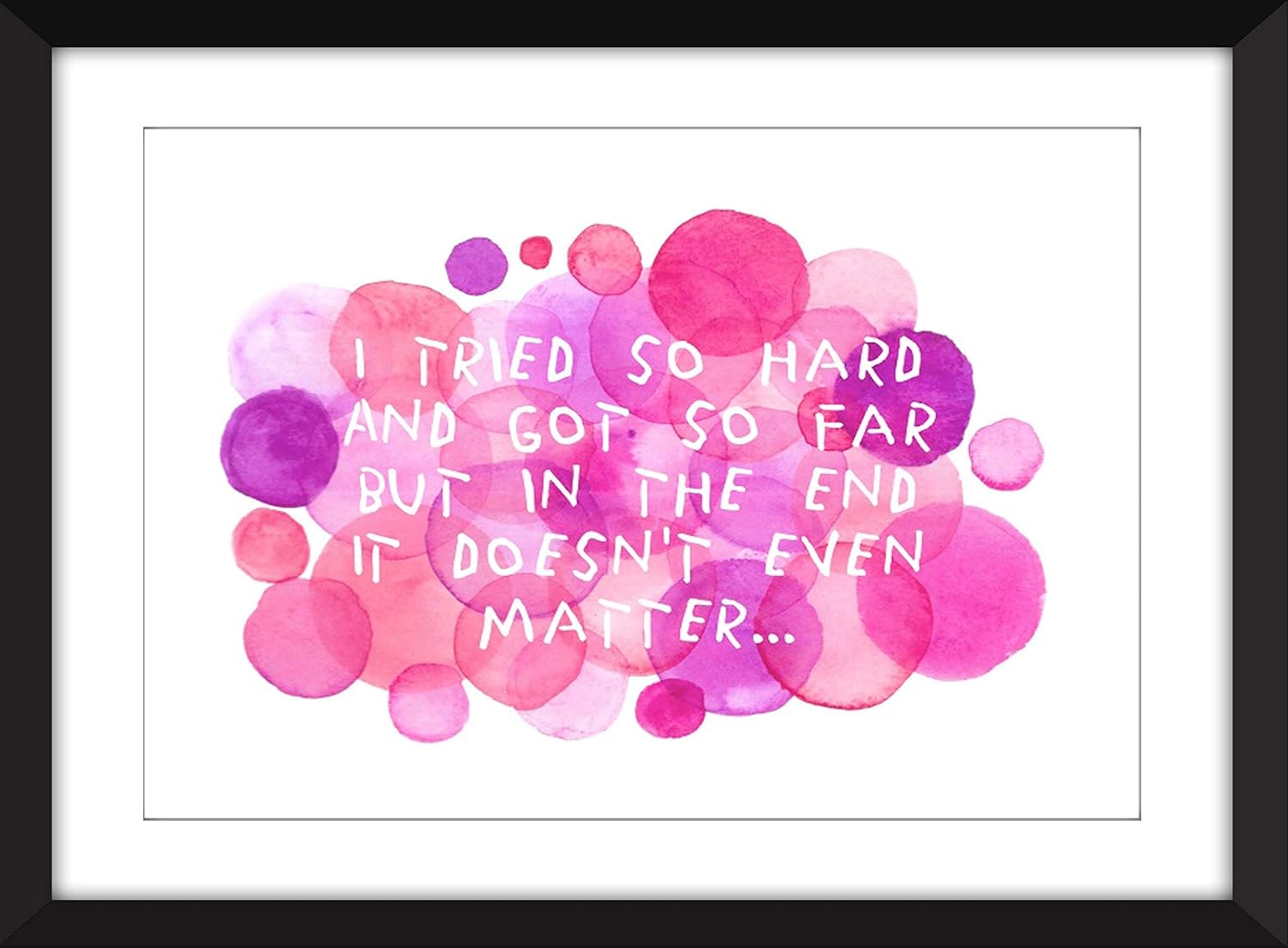 Linkin Park In the End Lyrics – Unframed Print